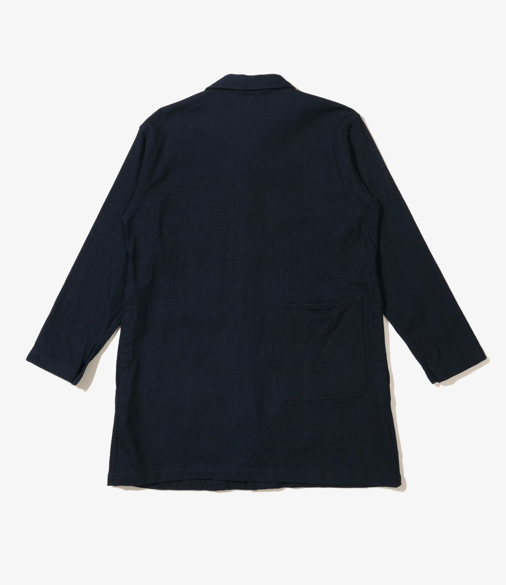 Shop Coat - Dk. Navy Cotton Heavy Basketweave - Image 2