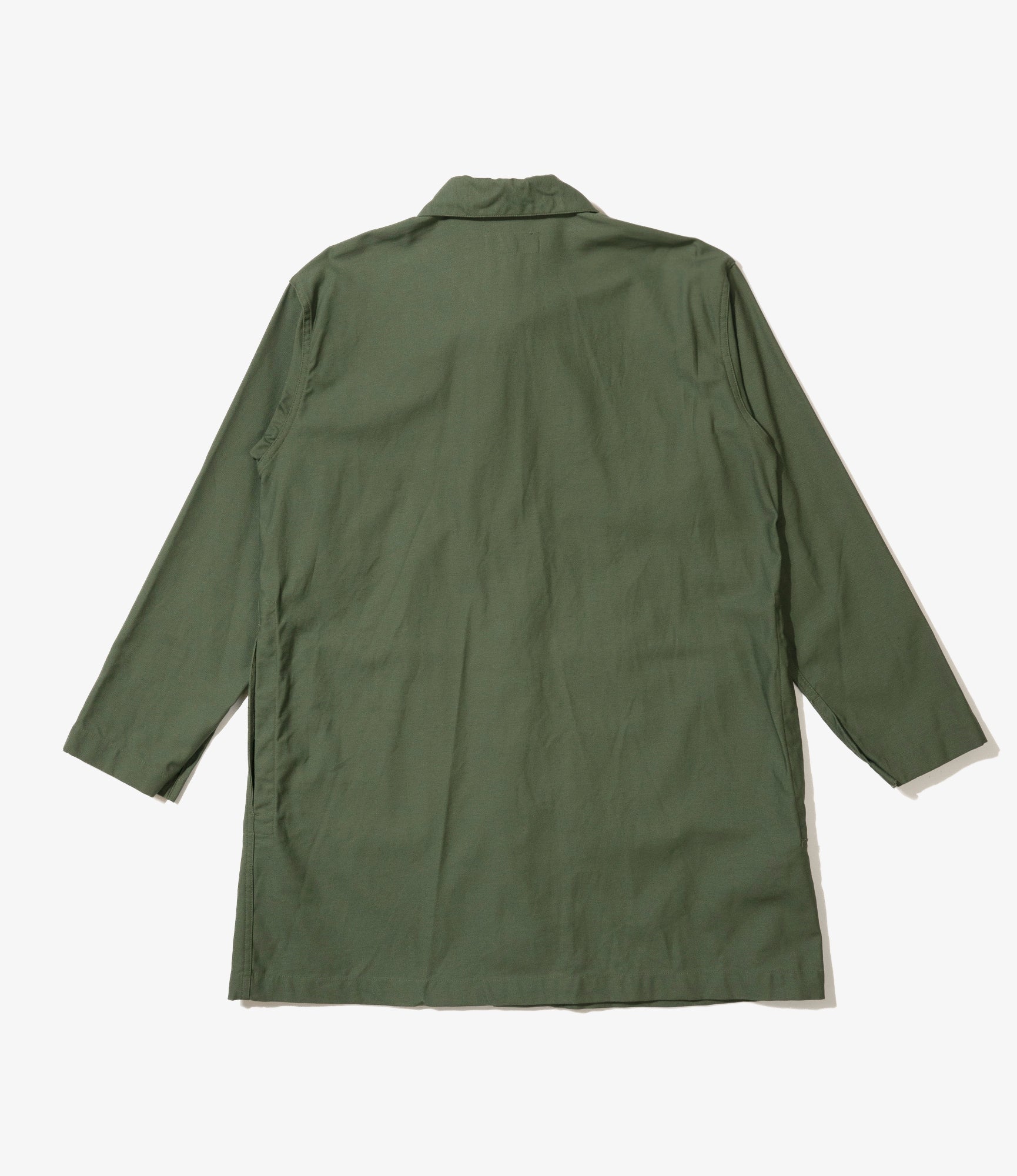 Shop Coat - Olive Cotton Reverse Sateen - Image 2