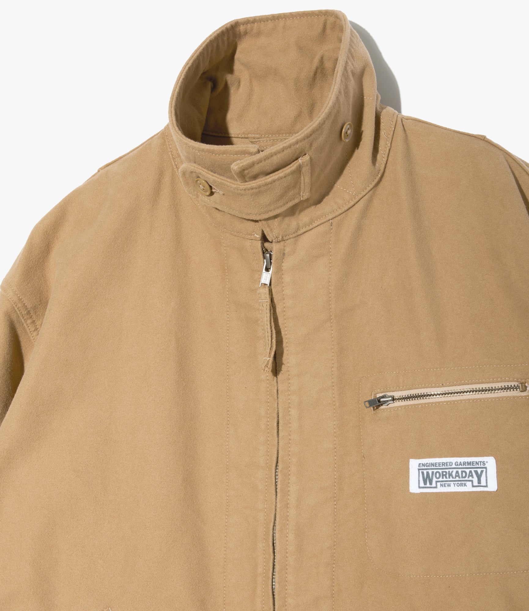 Short Jacket - Camel Cotton Moleskin - Image 3