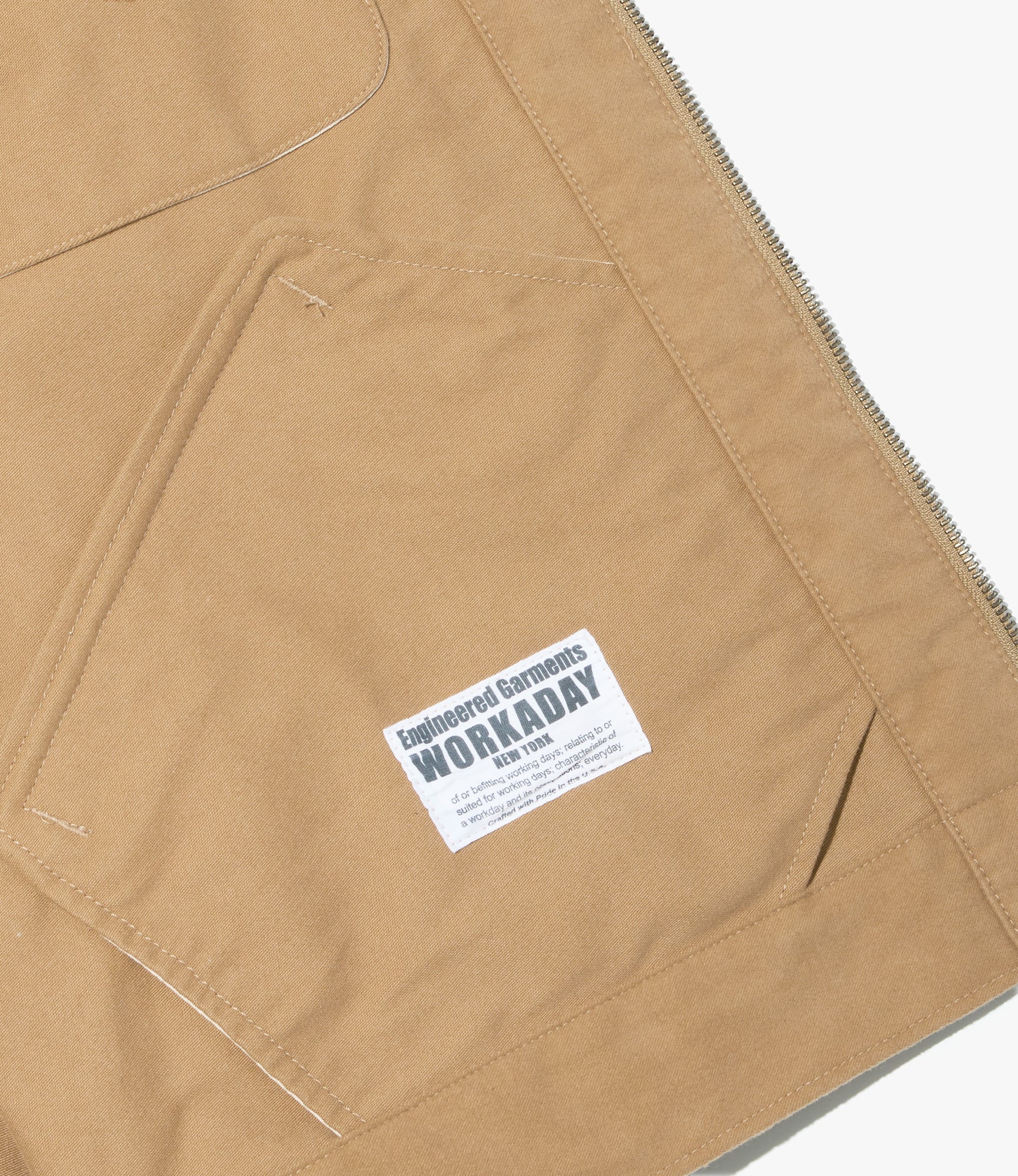Short Jacket - Camel Cotton Moleskin - Image 4