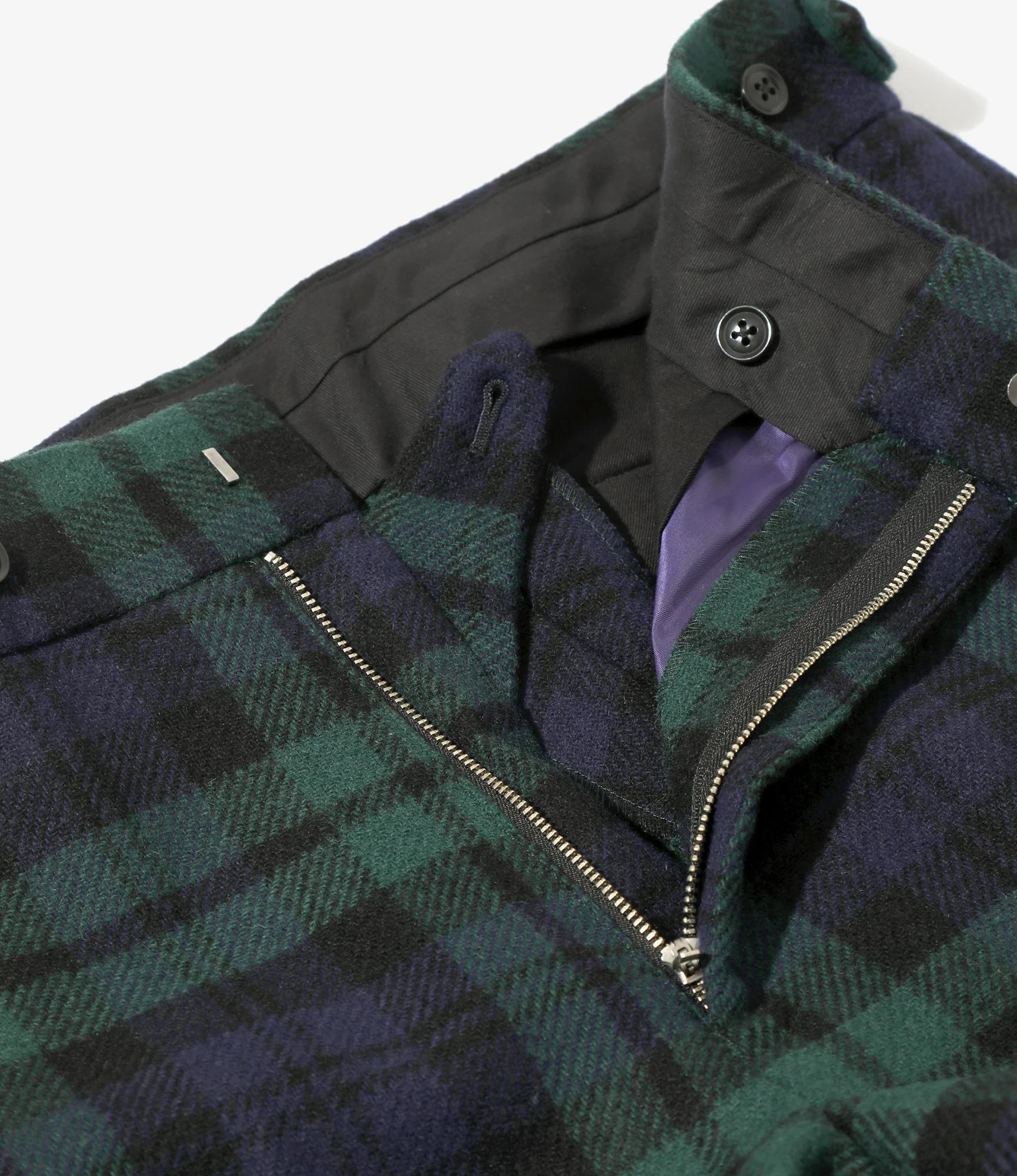 Side Tab Trouser - Blackwatch - Wool Tartan Plaid - Image 2