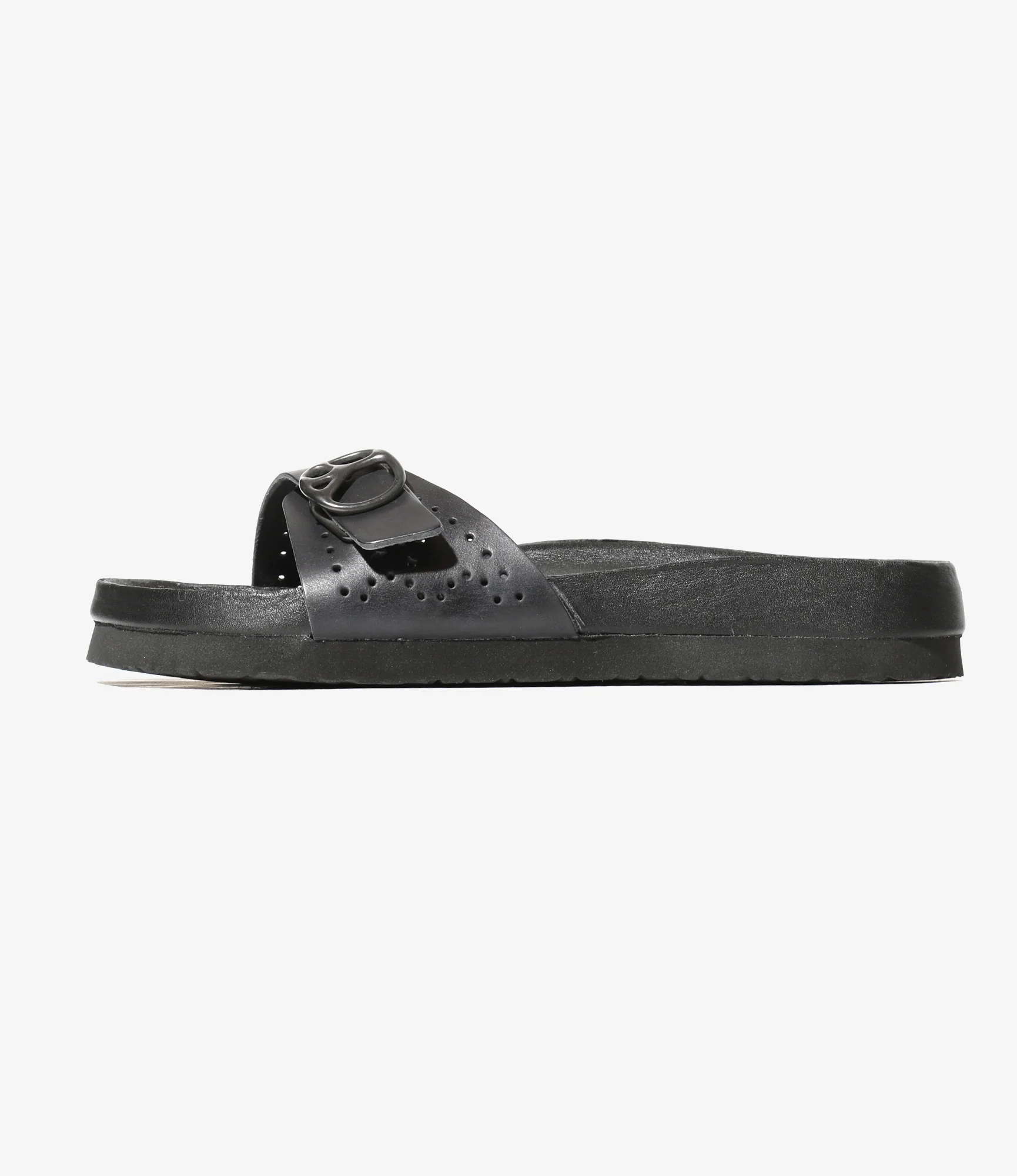 Single Strap Sandal - Black - Cowhide Lthr. - Image 5