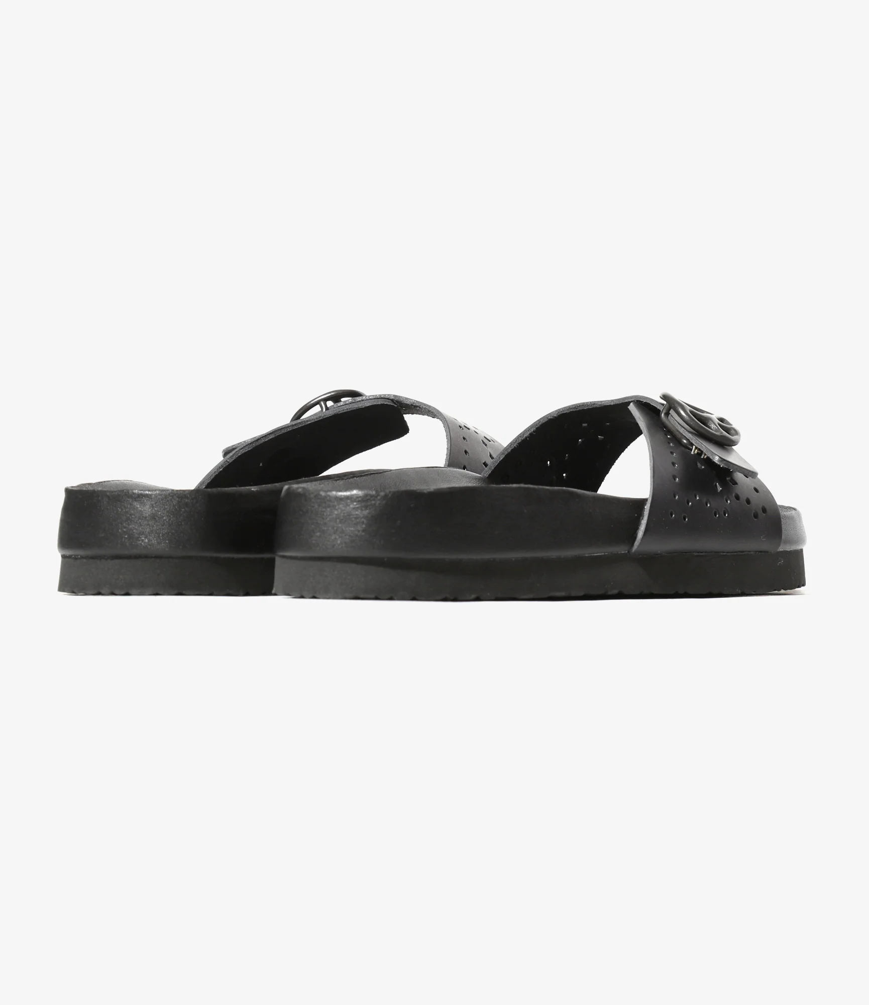 Single Strap Sandal - Black - Cowhide Lthr. - Image 6