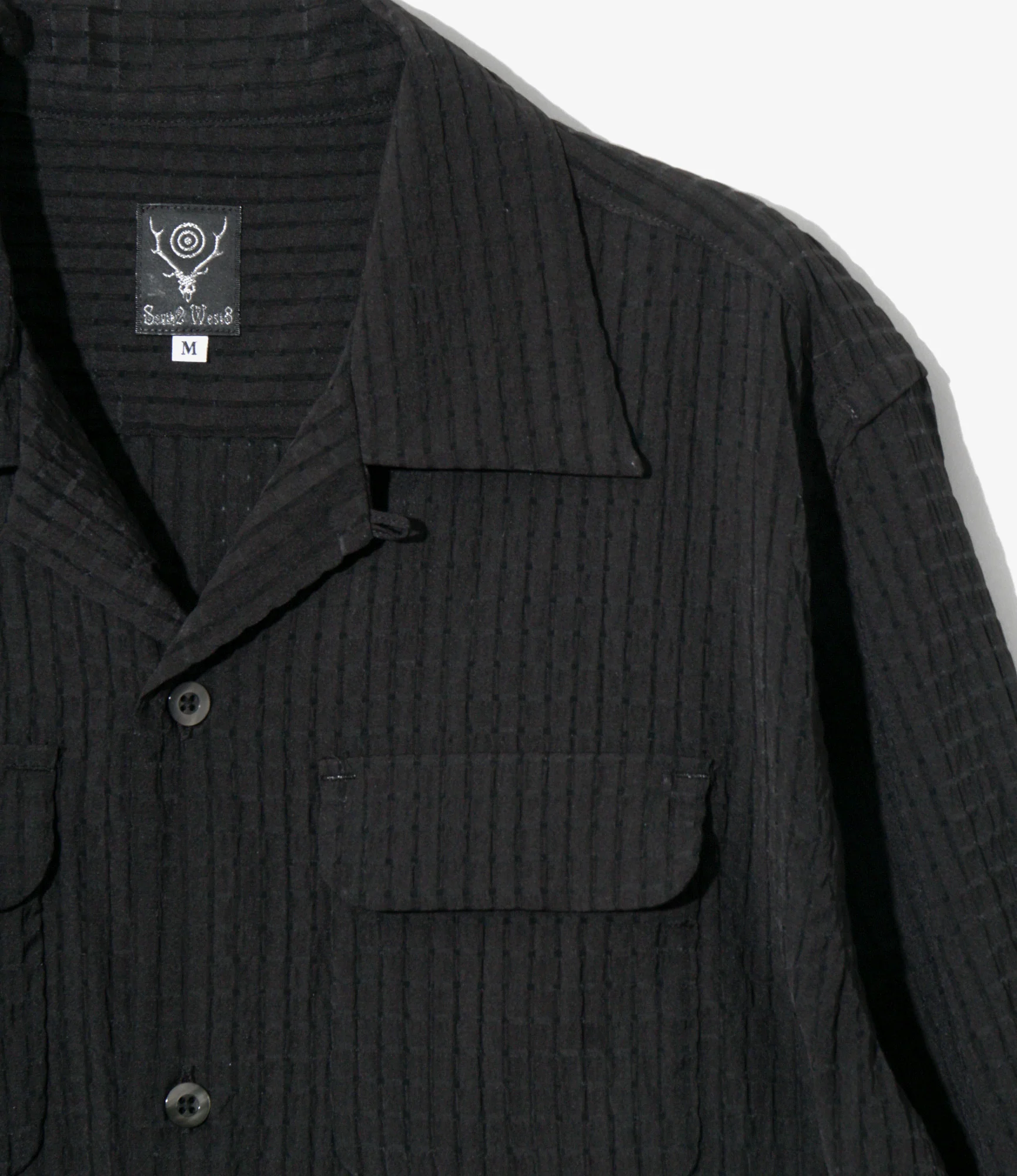 6 Pocket Shirt - Black - RA/PE/N Dobby - Image 2