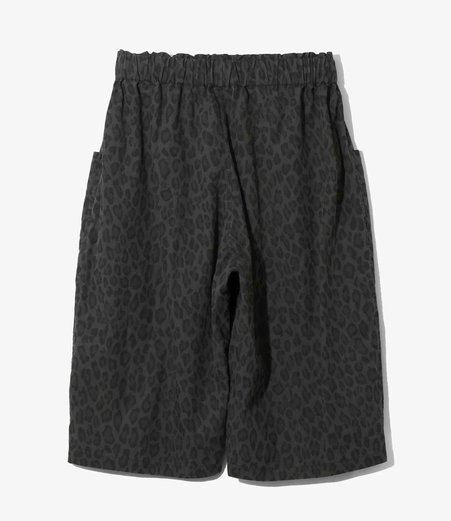 Army String Cropped Pant - Charcoal - C/N Poplin / Leopard - Image 4