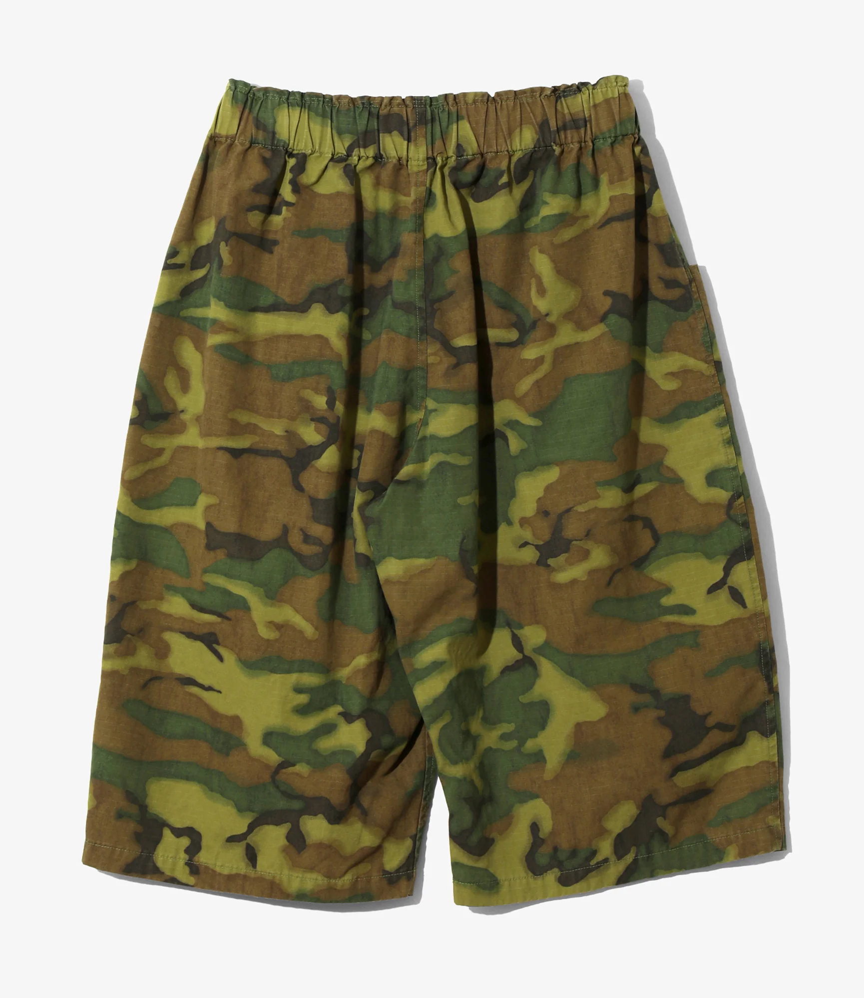 Army String Cropped Pant - Green - Cotton Ripstop / Camo - Image 4