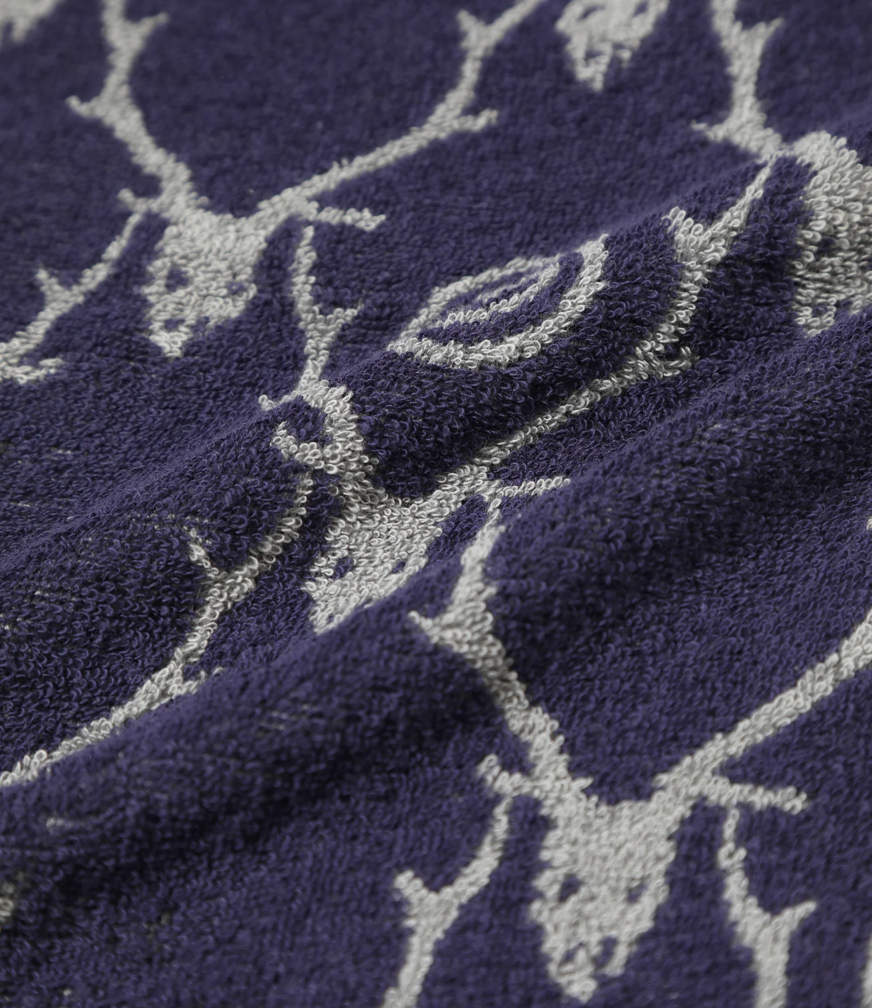 Bath Towel - Grey - Cotton Pile Jq. / Skull&Target - Image 3