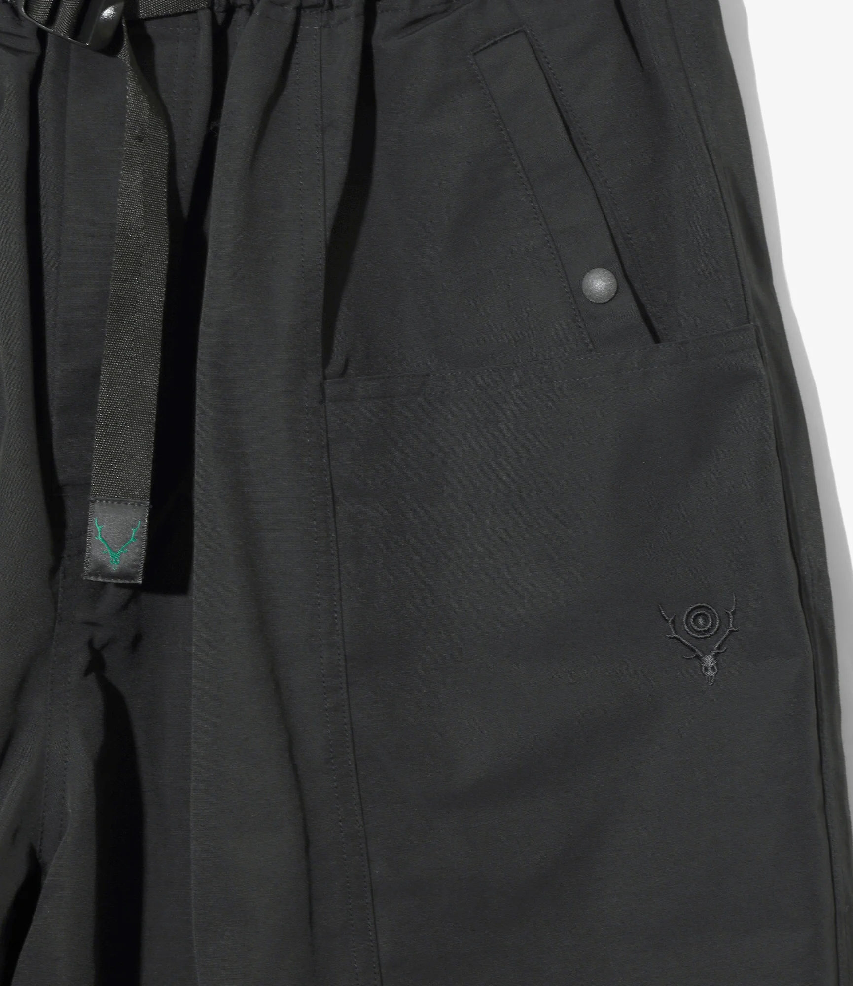 Belted C.S.Pant - Black - C/N Grosgrain - Image 2