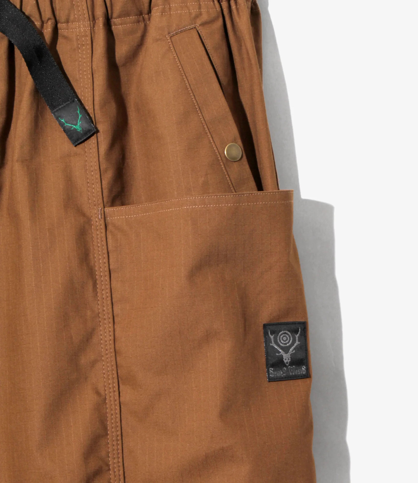 Belted C.S.Pant - Brown - Cotton Ripstop - Image 4