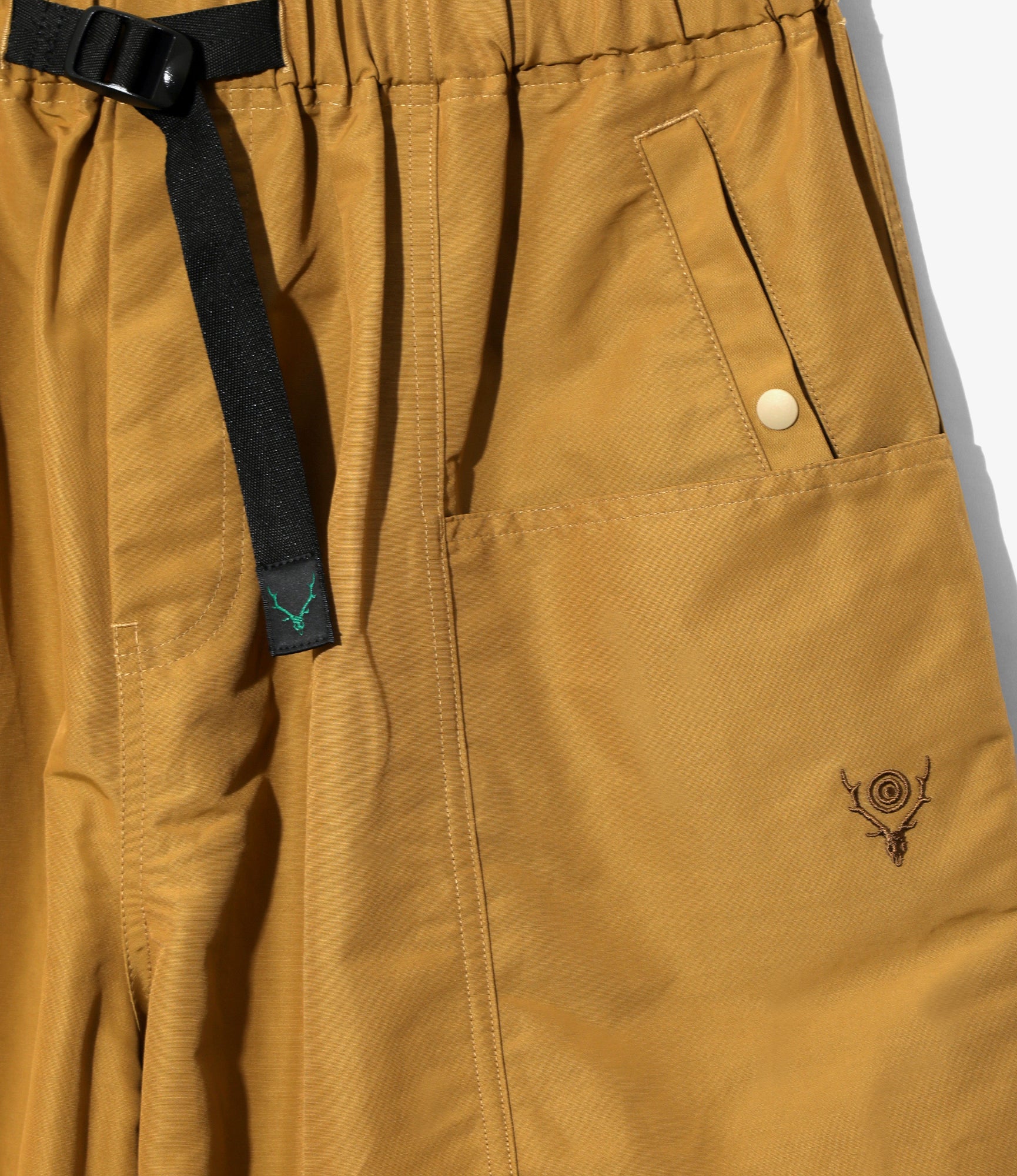 Belted C.S.Pant - Khaki - C/N Grosgrain - Image 2