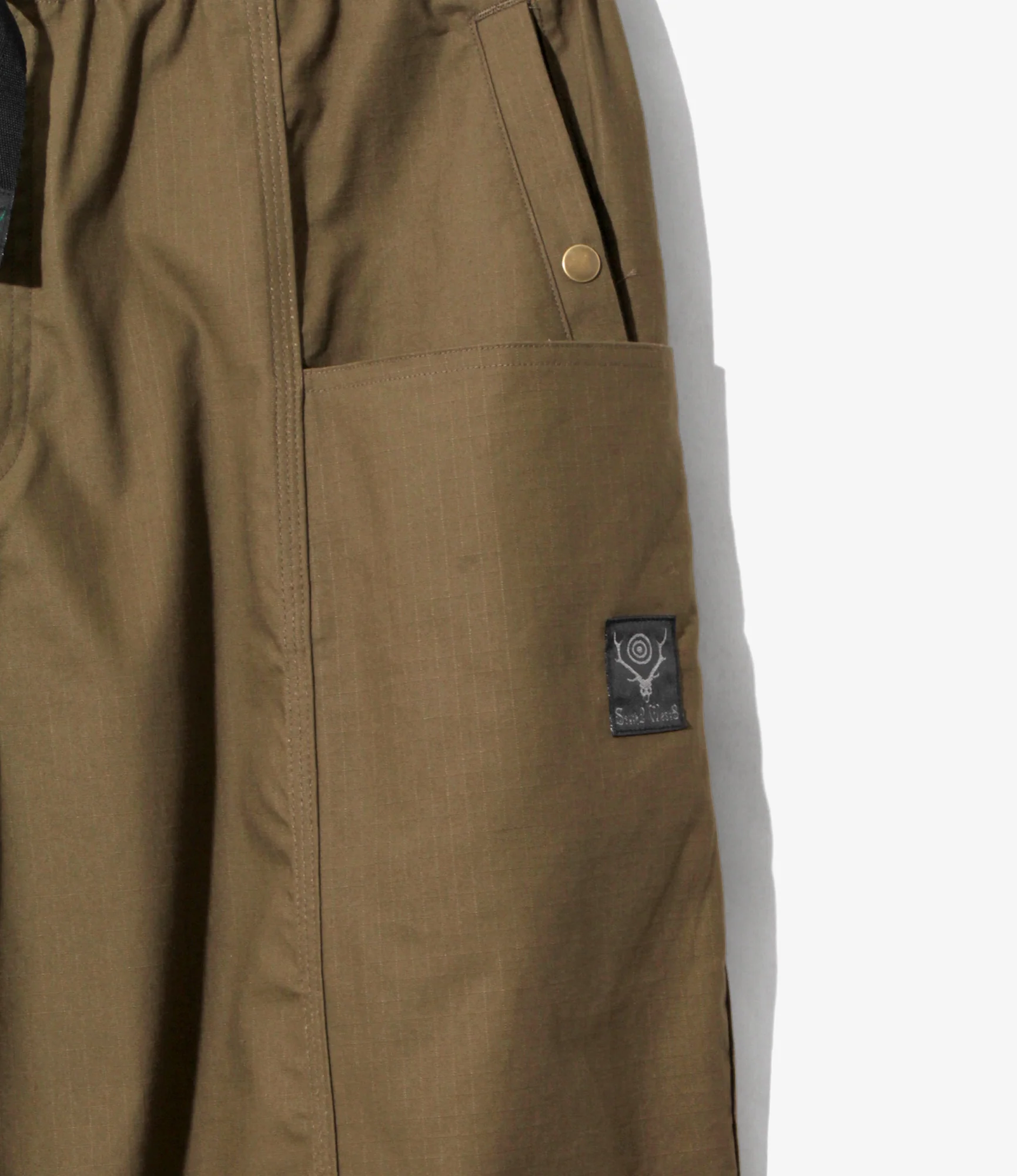 Belted C.S.Pant - Olive - Cotton Ripstop - Image 2