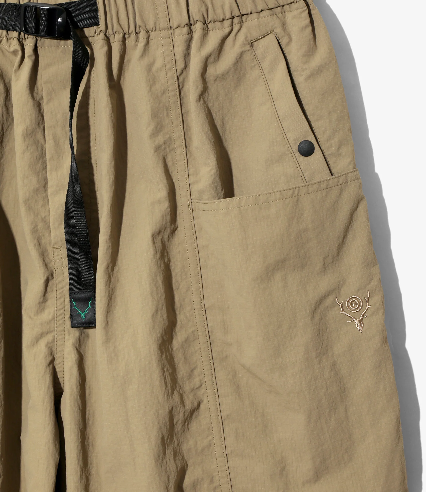 Belted C.S.Pant - Beige - Nylon Ripstop - Image 2