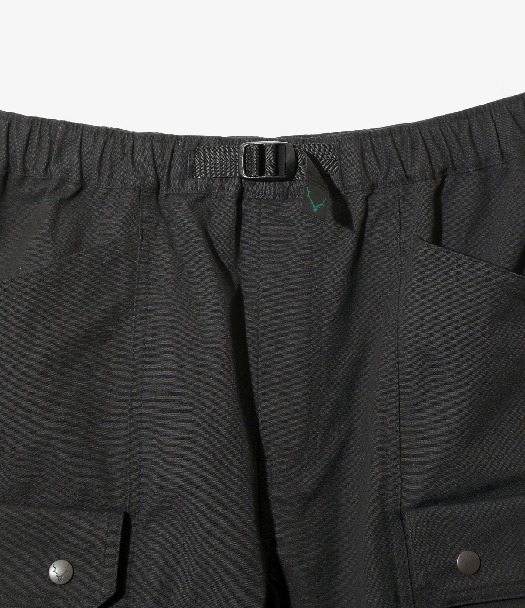 Belted Harbor Short - Black - C/N Canvas - Image 2