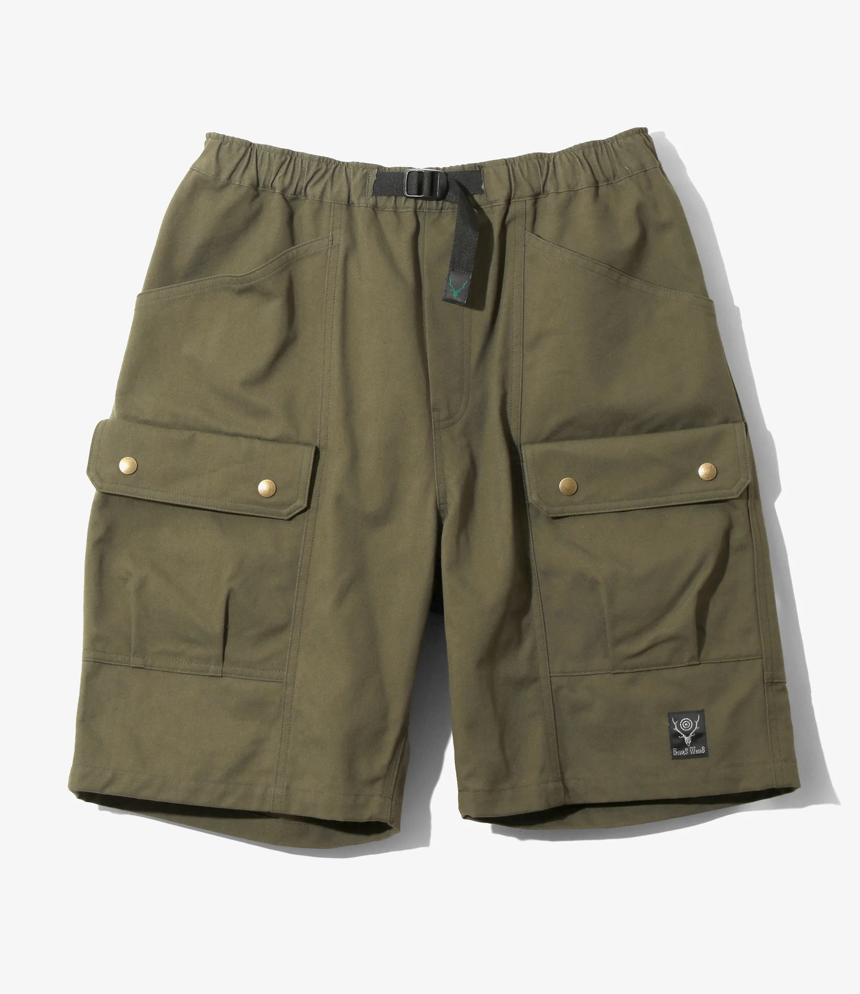 Belted Harbor Short - Olive - C/N Canvas