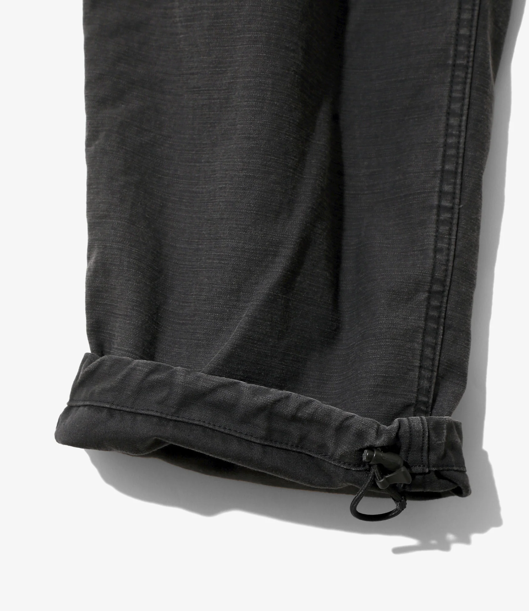 Belted Logger Pant- Reversed Sateen - Black - Image 3