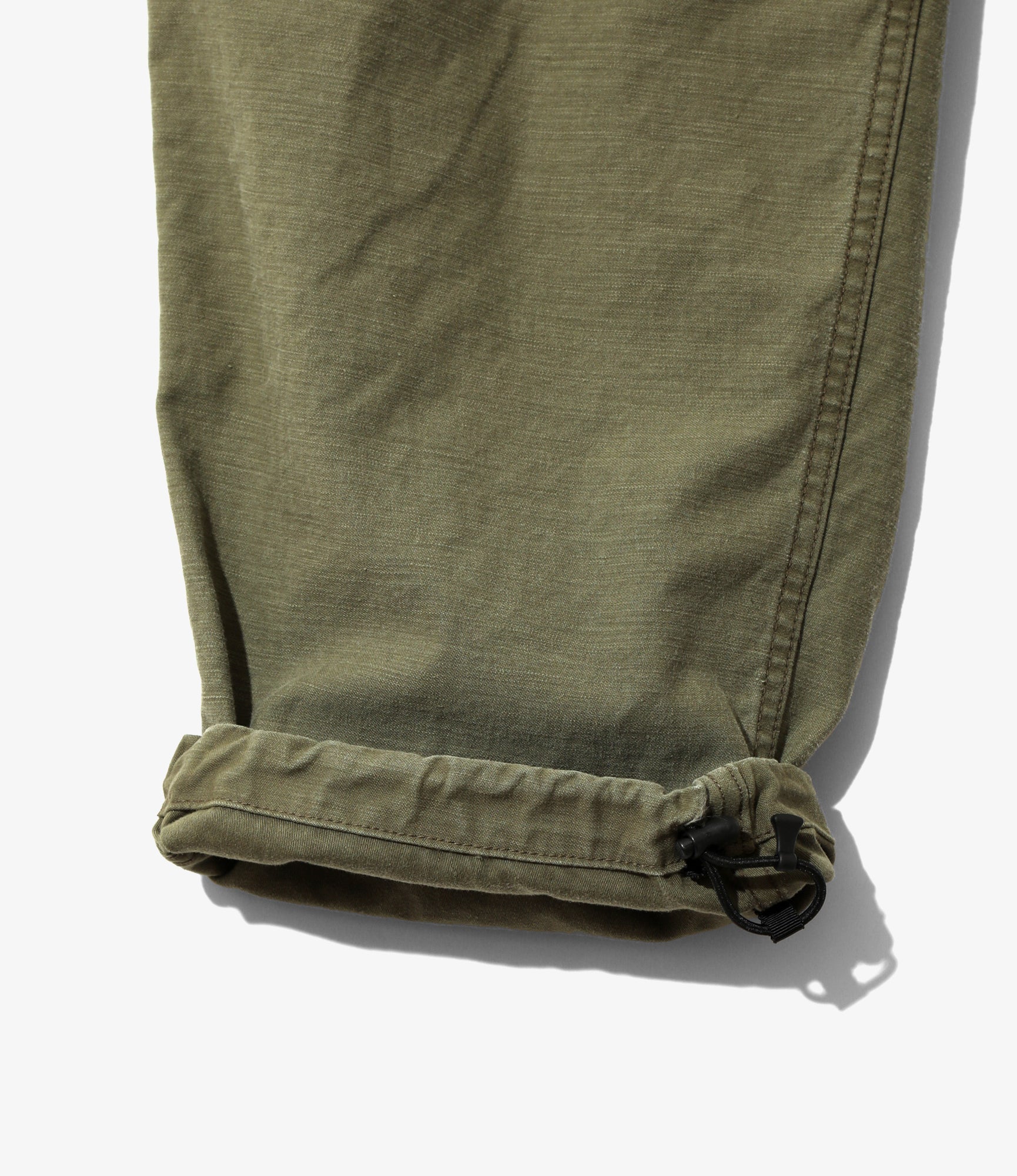 Belted Logger Pant- Reversed Sateen - Olive - Image 3