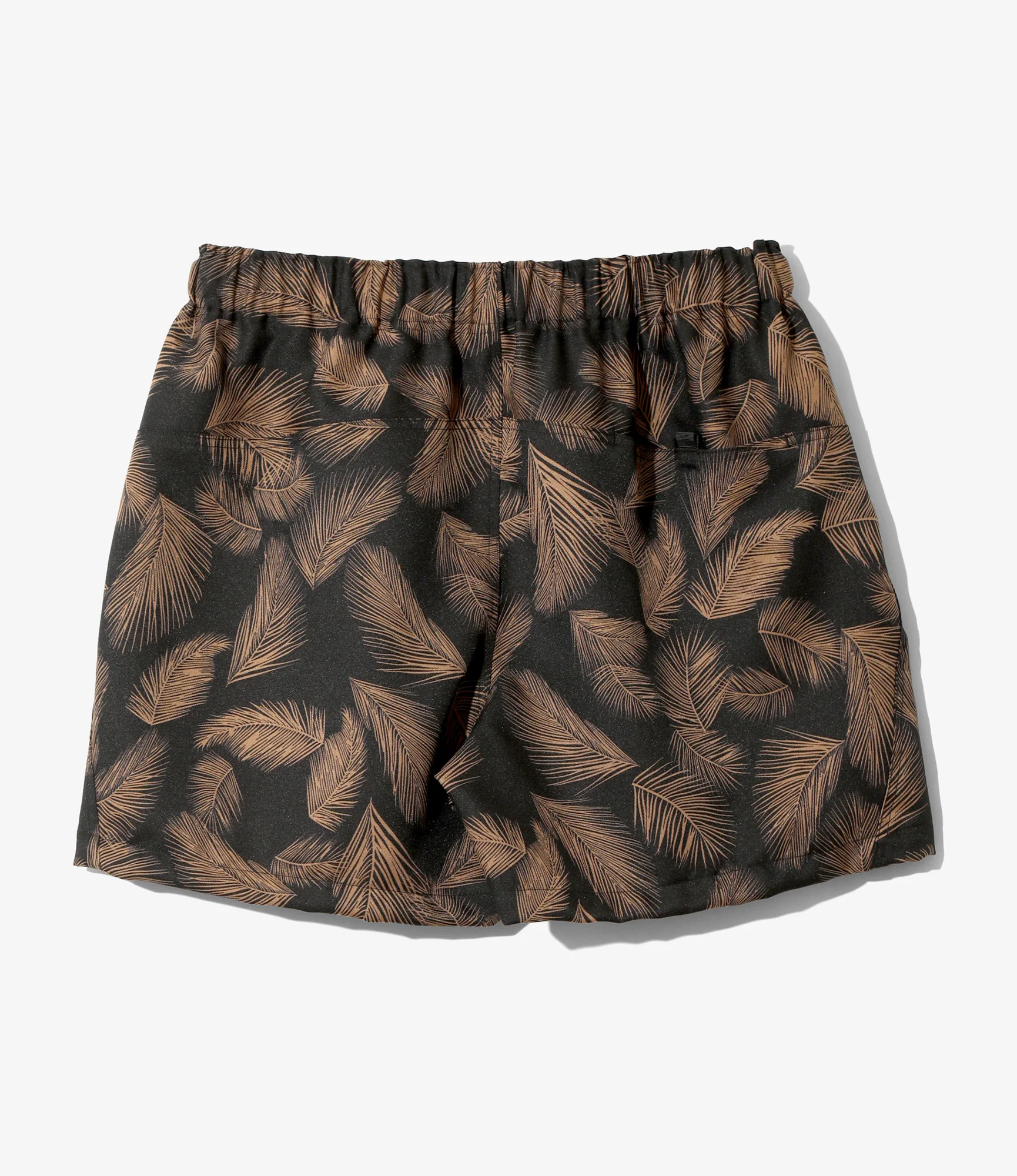 Belted Short - Black - Poly Twill / Printed - Image 3