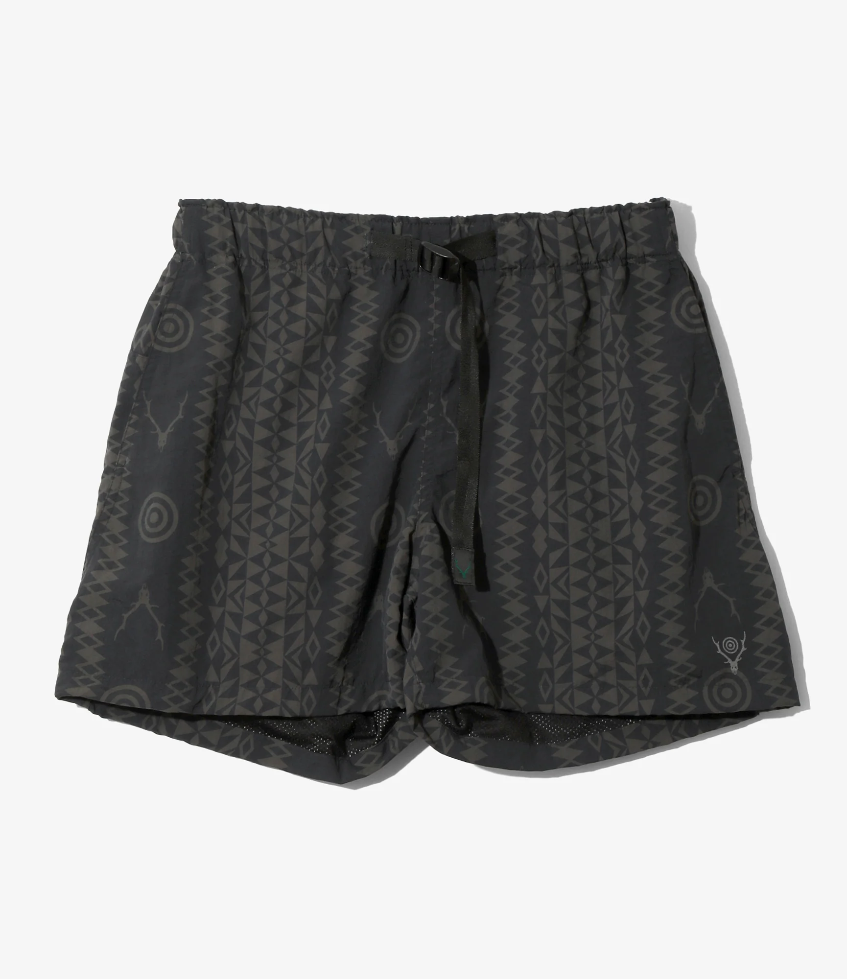 Belted Short - Native S&T - Nylon Tussah