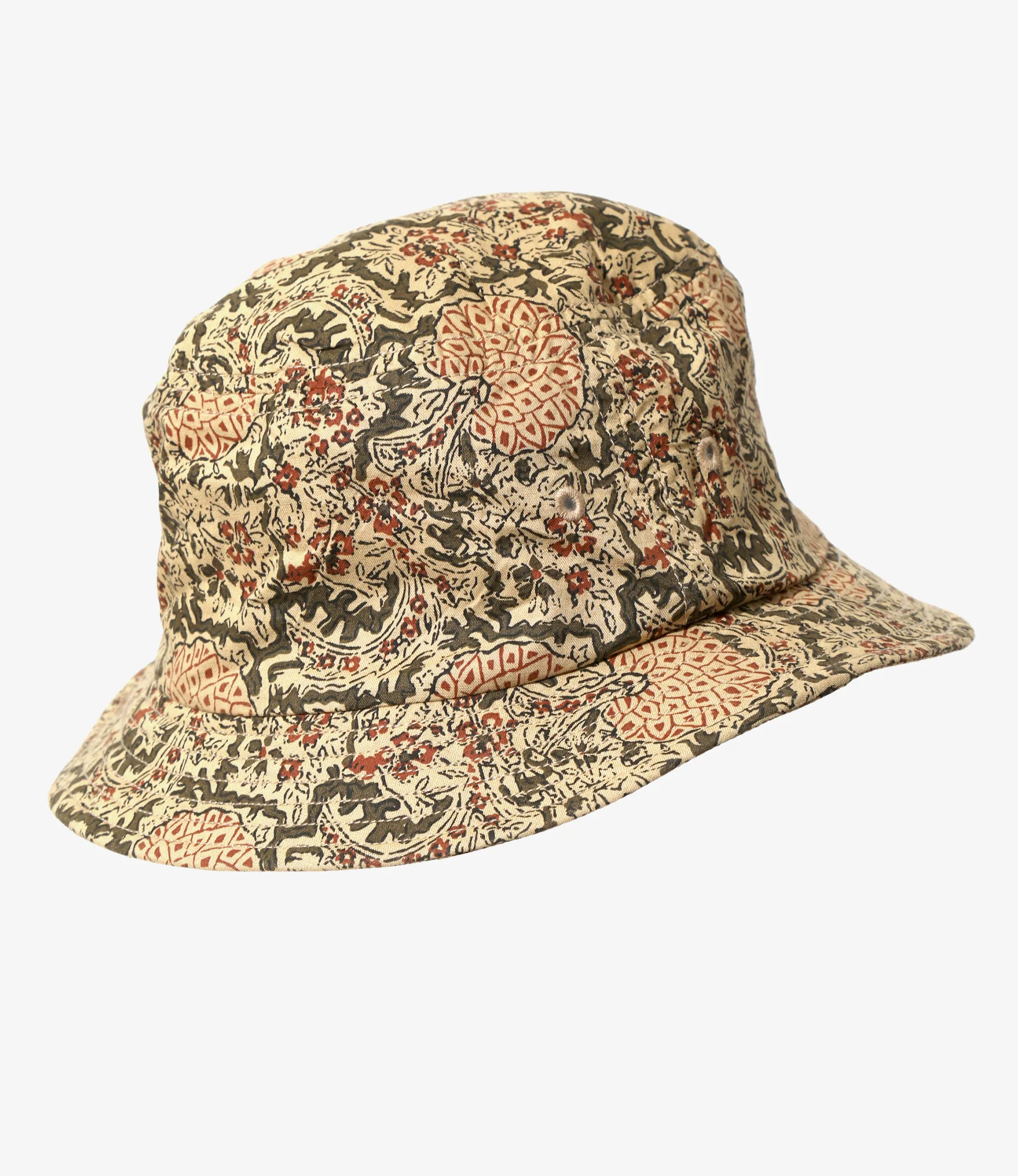 Bucket Hat - Beige - Batik Printed - Image 3