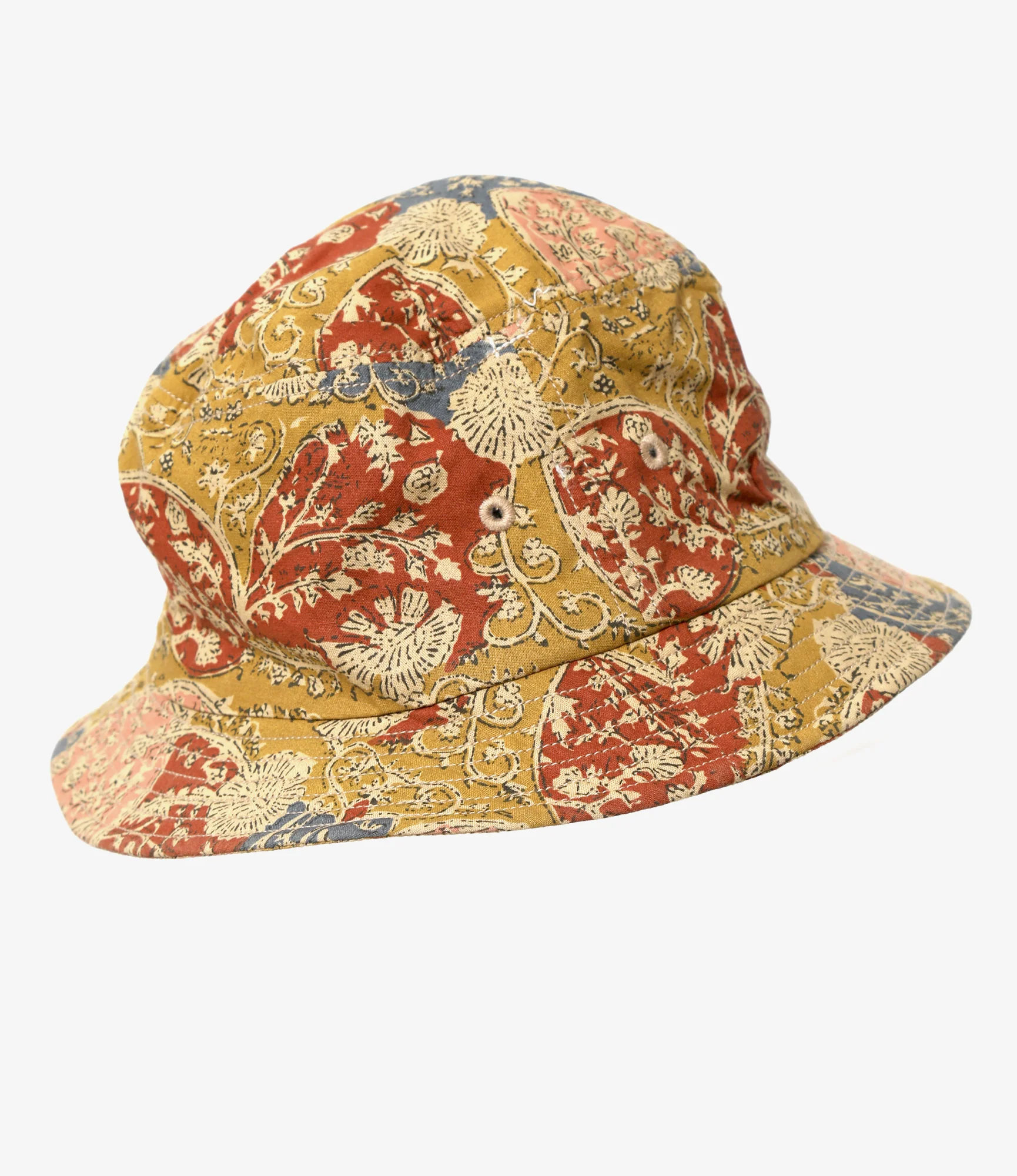 Bucket Hat - Mustard - Batik Printed - Image 3