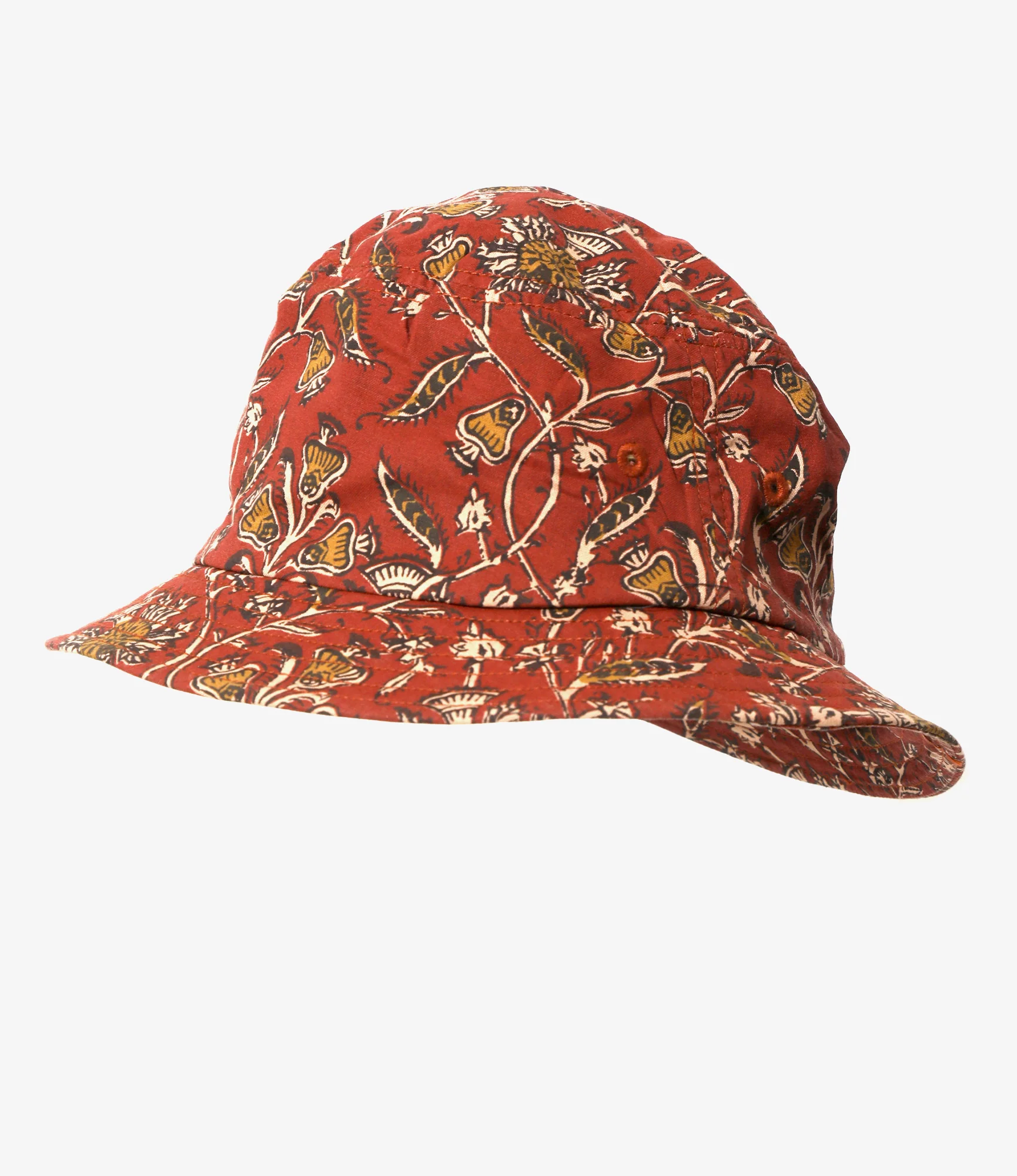 Bucket Hat - Red - Batik Printed