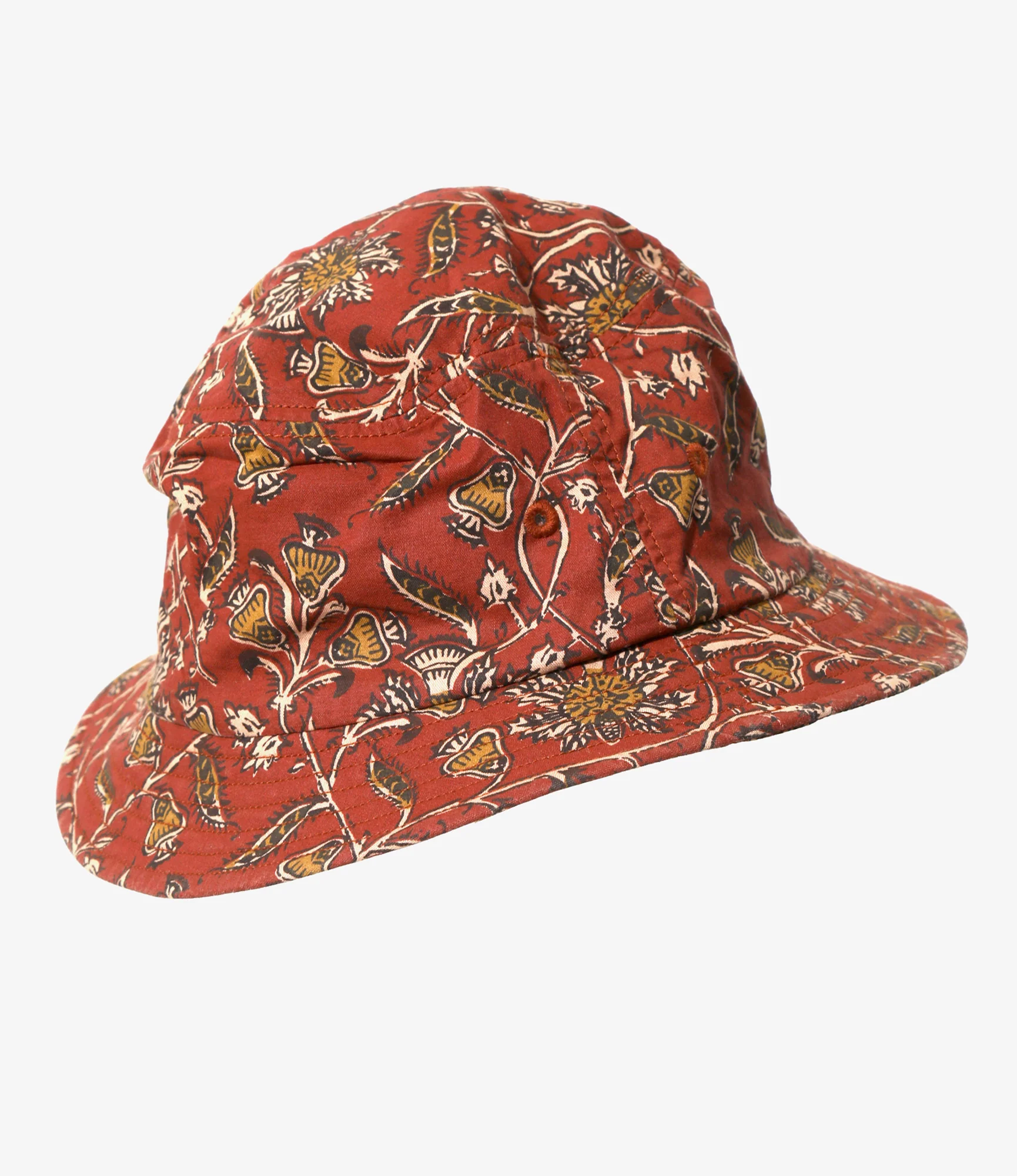 Bucket Hat - Red - Batik Printed - Image 3