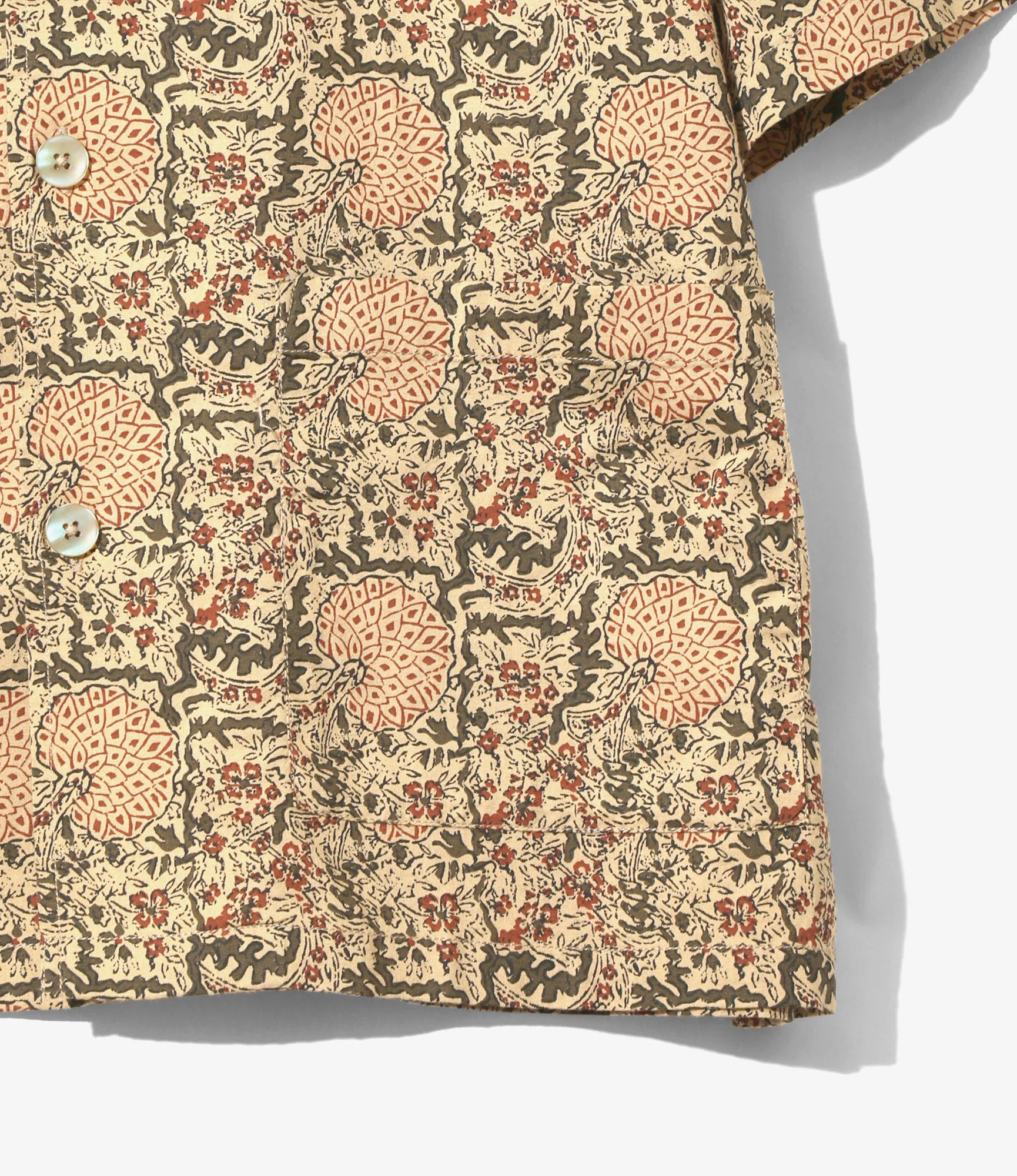 Cabana Shirt - Beige - Batik Printed - Image 2