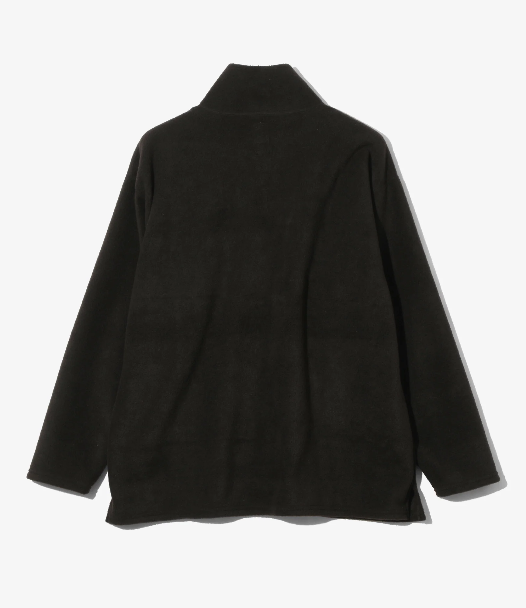 Half Zipped Shirt - Black - Poly Fleece - Image 4