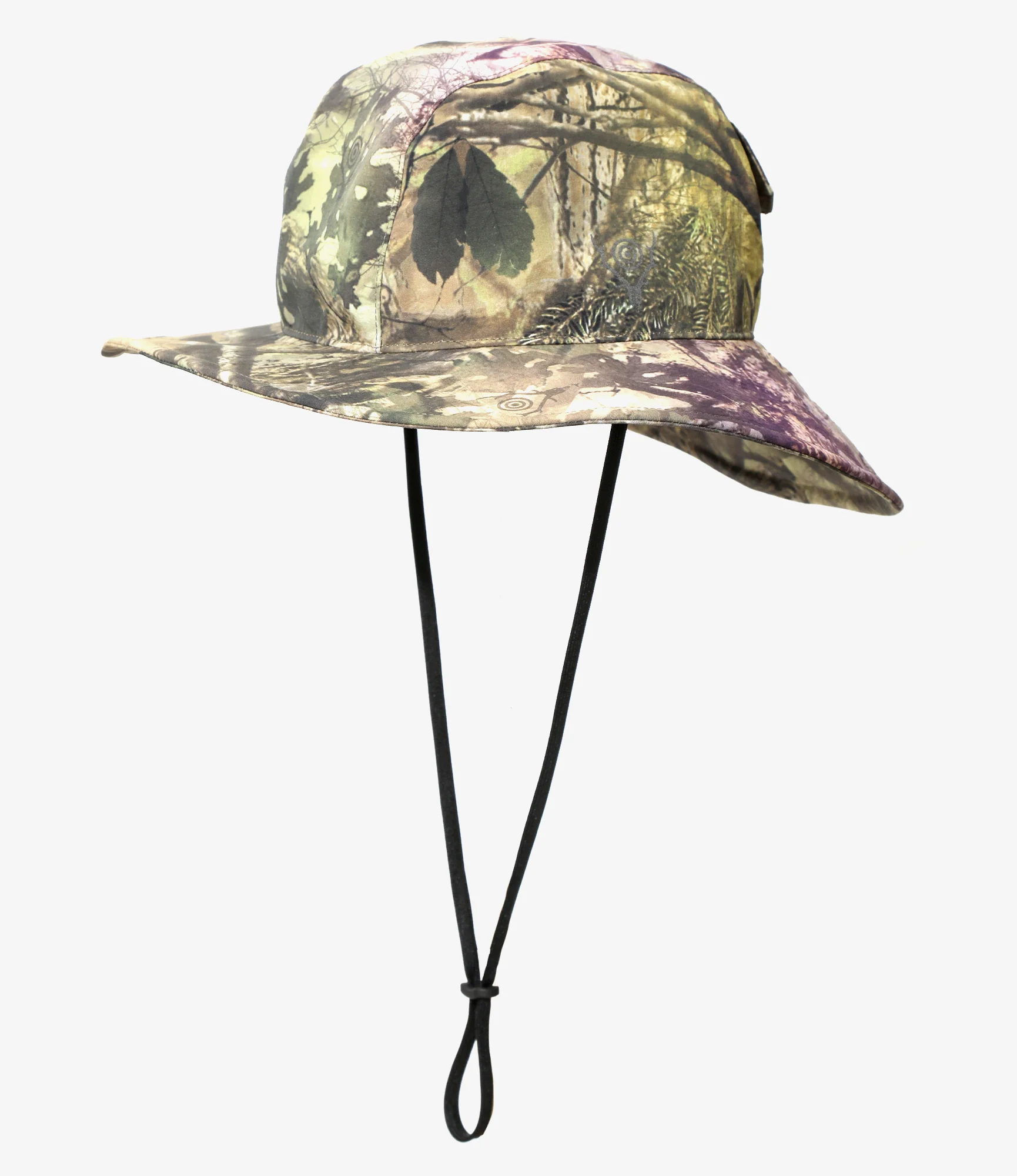 Long Brim Hat - Camo - Nylon Tussah / 3Layer