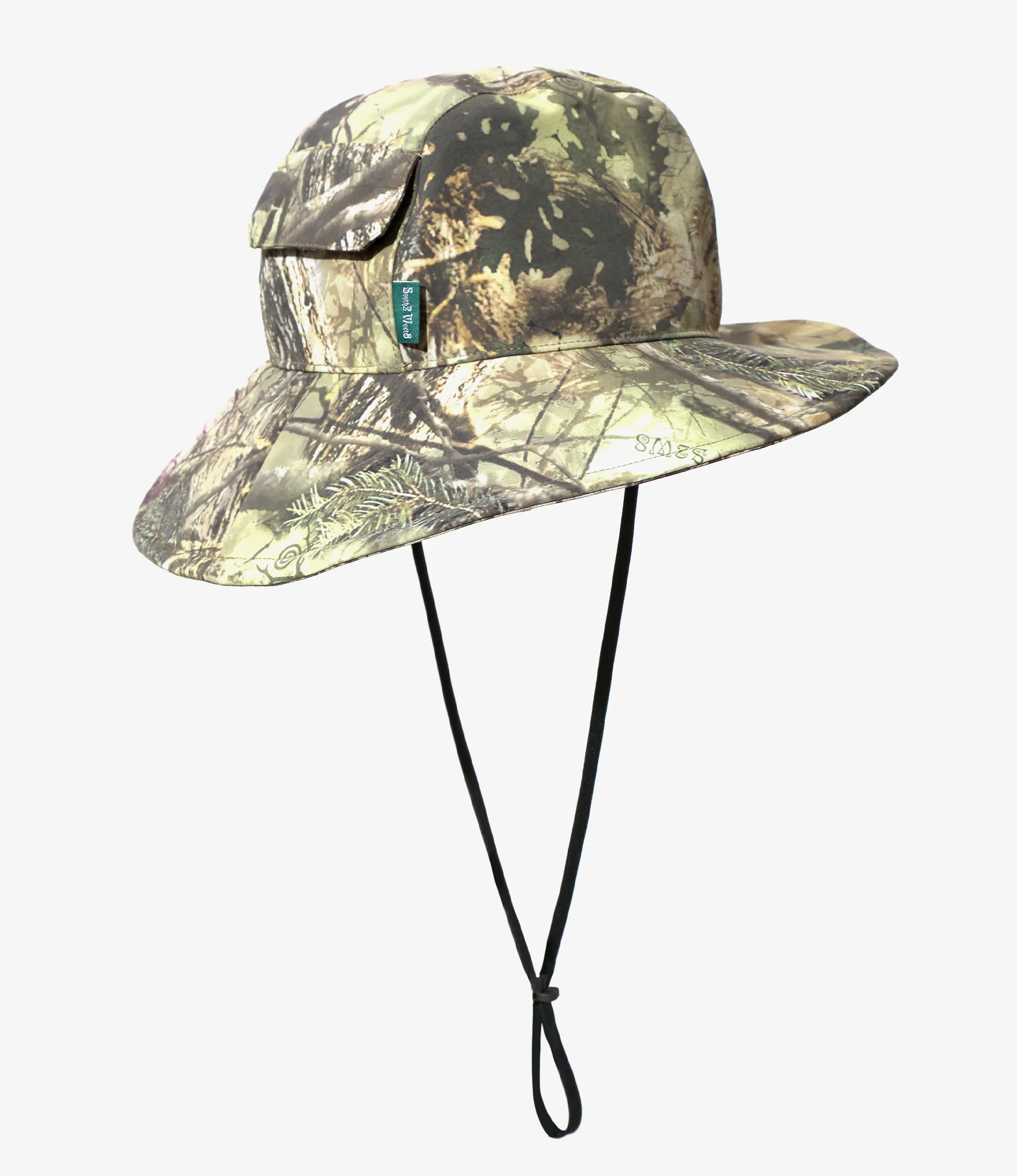 Long Brim Hat - Camo - Nylon Tussah / 3Layer - Image 4