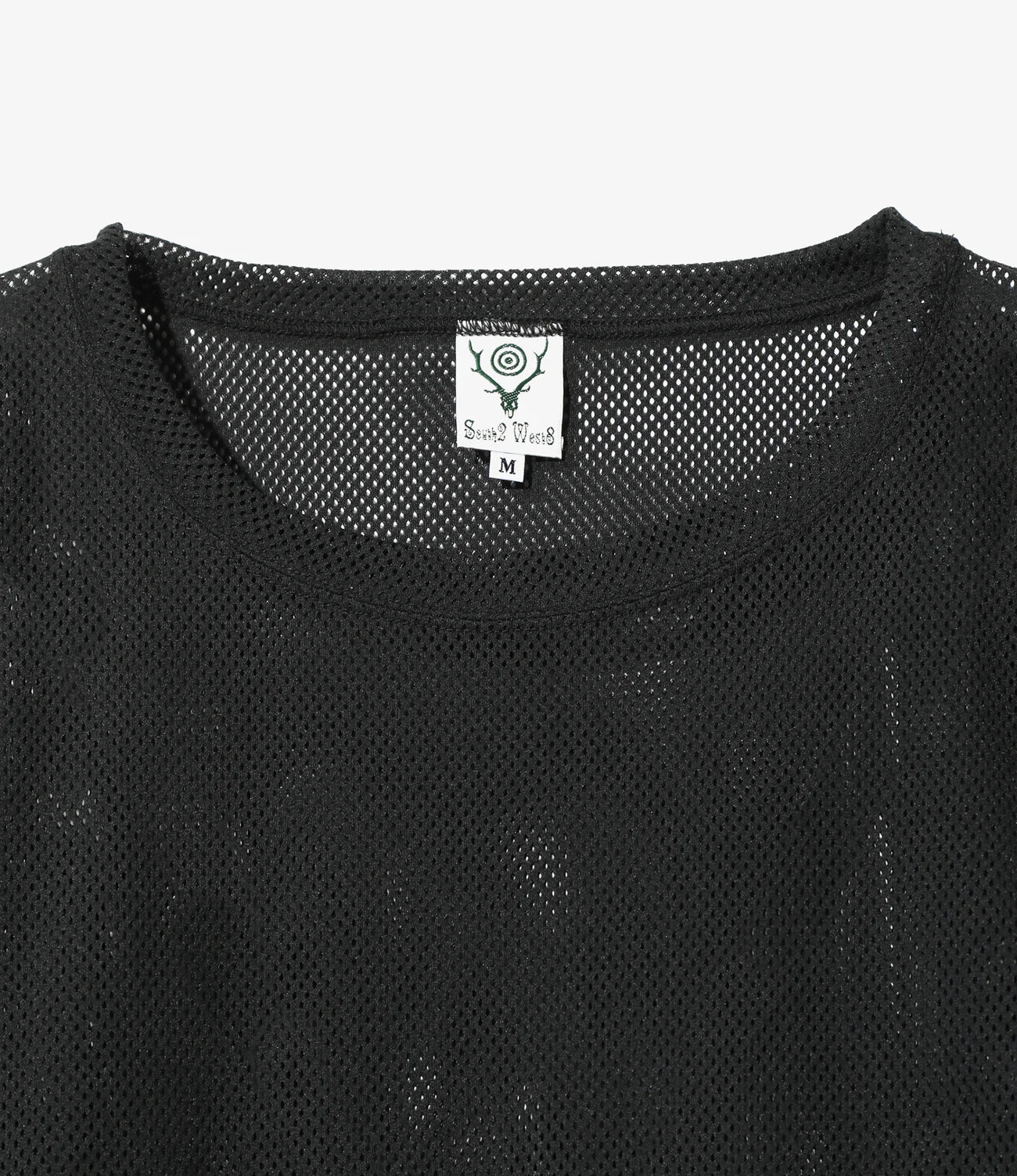 L/S Crew Neck Shirt - Black - Knit Mesh - Image 2