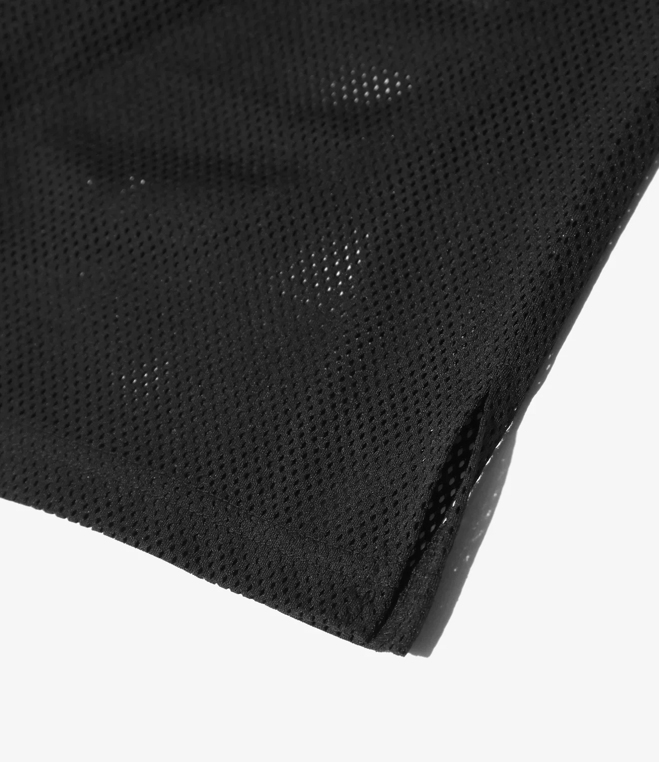 L/S Crew Neck Shirt - Black - Knit Mesh - Image 3