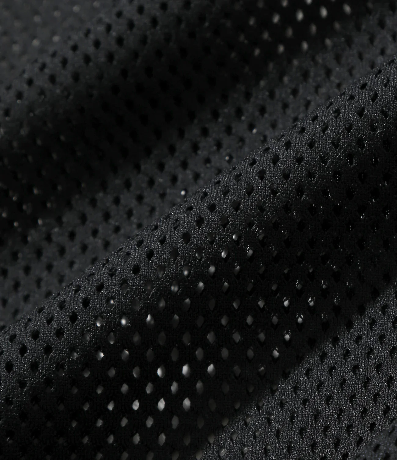 L/S Crew Neck Shirt - Black - Knit Mesh - Image 4