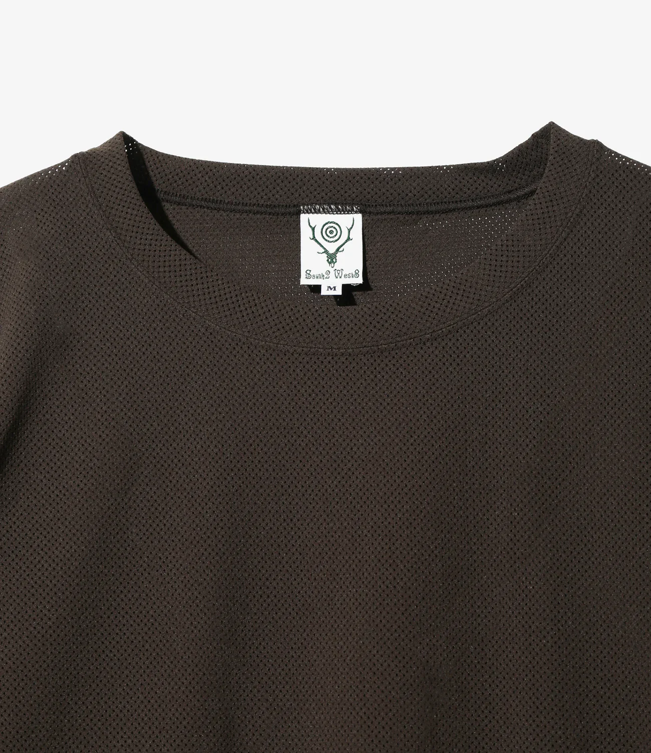 L/S Crew Neck Shirt - Dk. Brown - Knit Mesh - Image 2