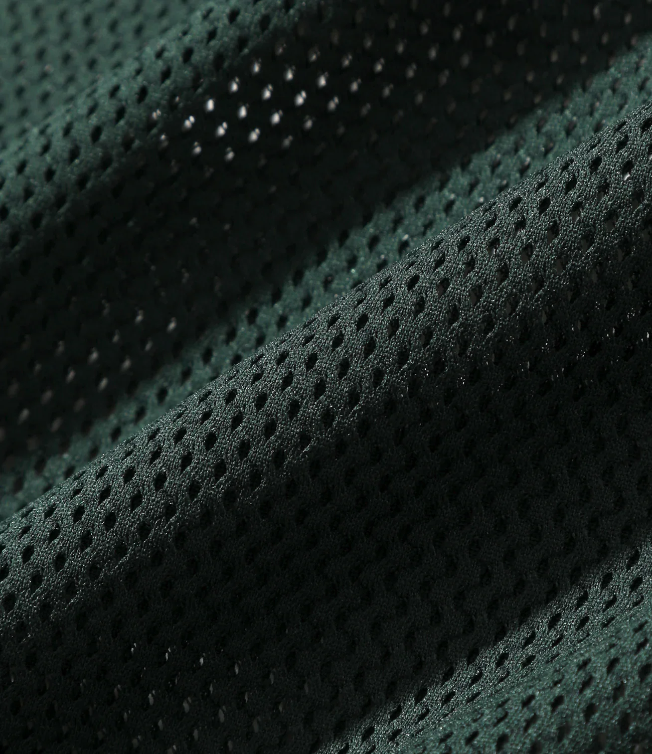 L/S Crew Neck Shirt - Dk. Green - Knit Mesh - Image 5