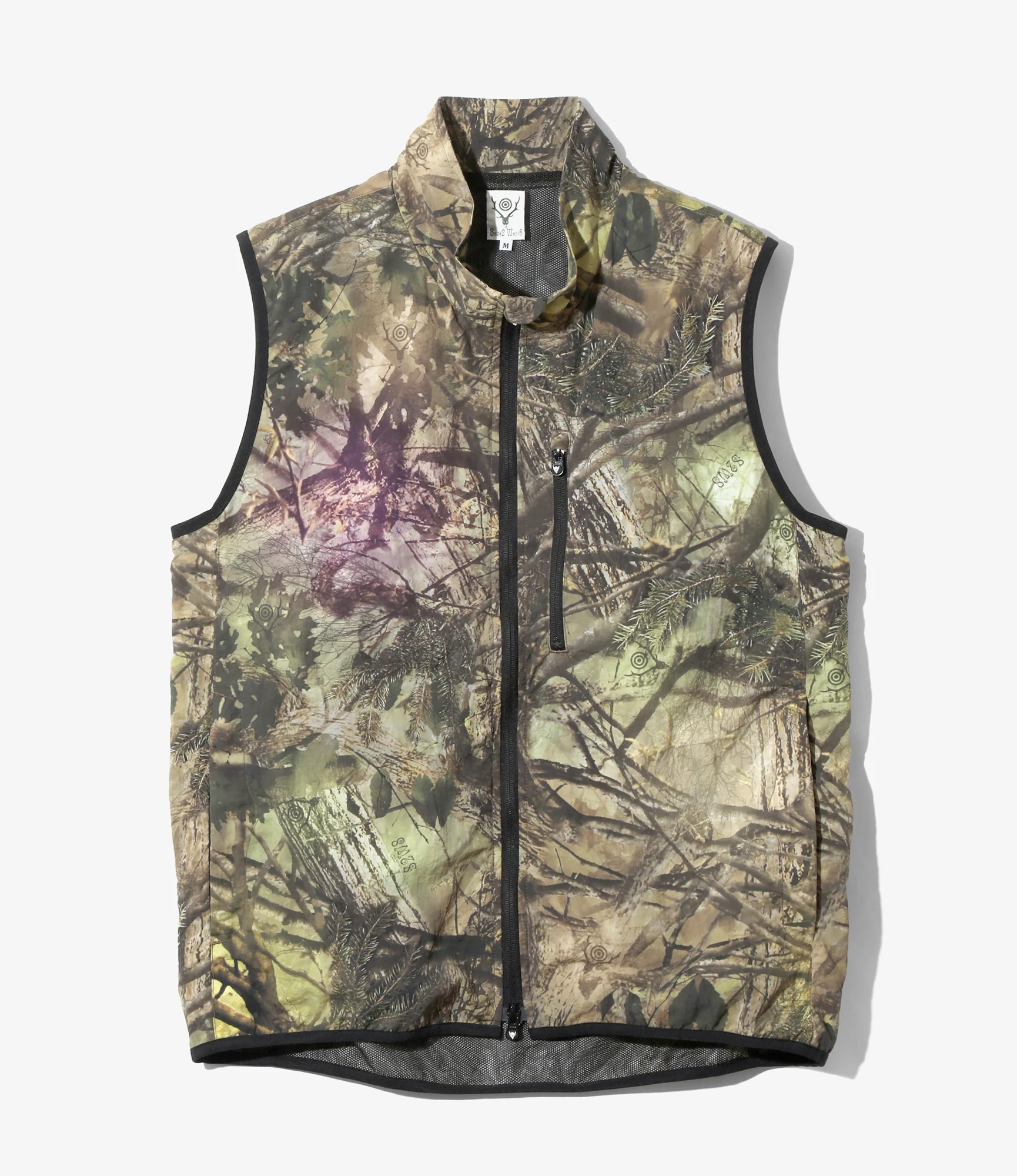 Packable Vest - Camo - Nylon Tussah