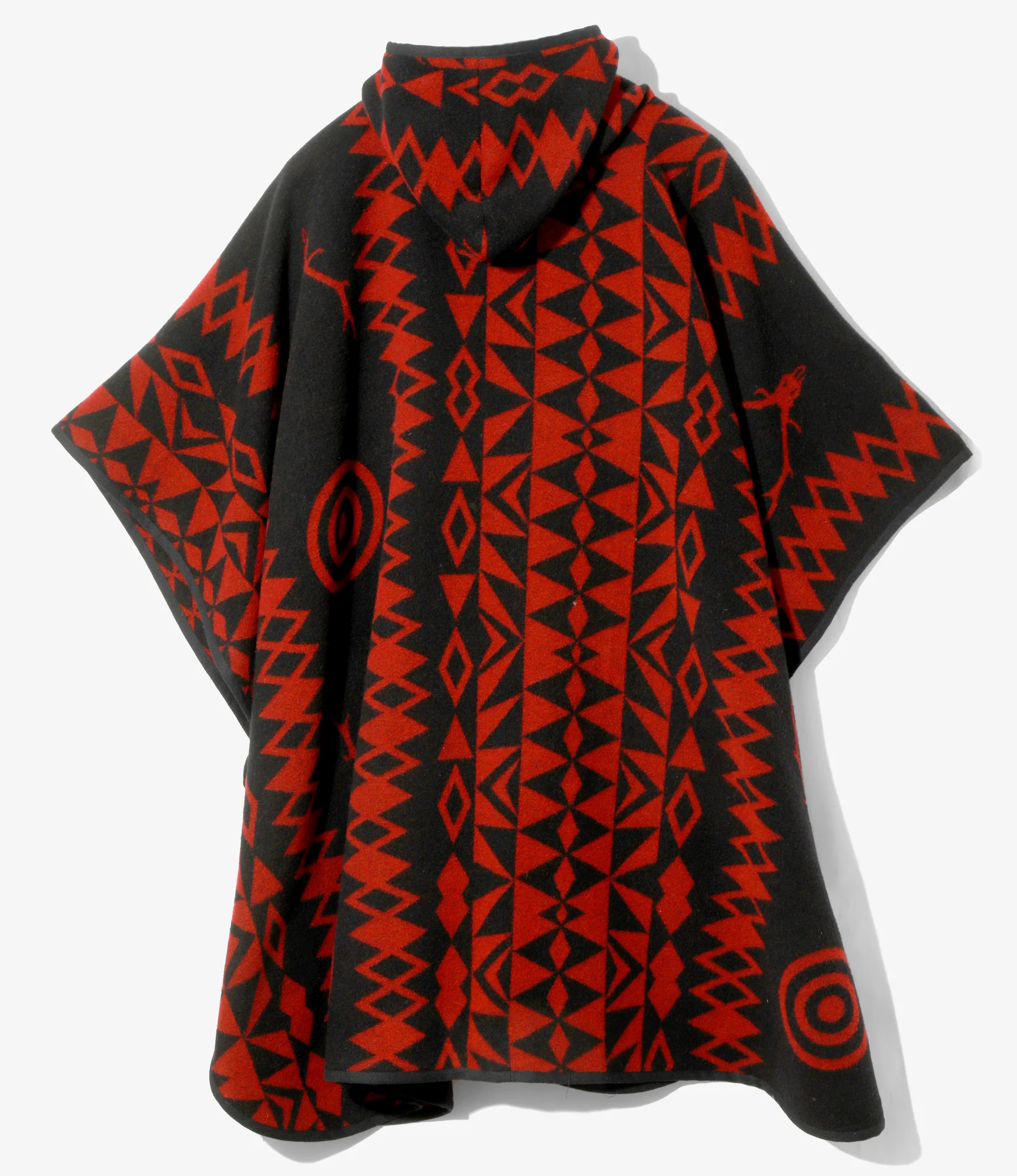 Poncho - Red - W/CA Blanket - Image 4
