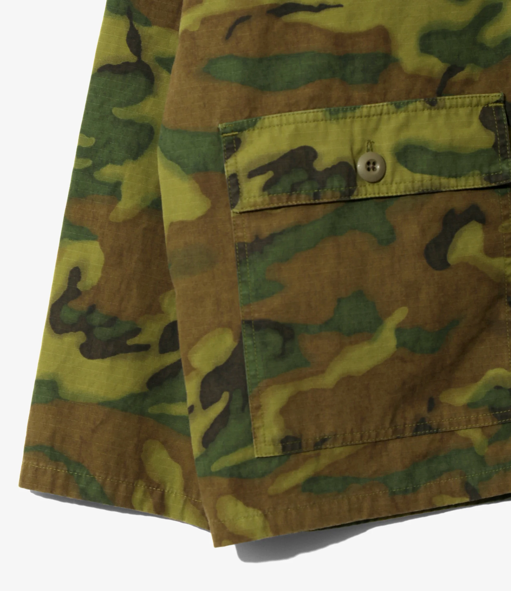 Ranger Shirt - Green - Cotton Ripstop / Camo - Image 3