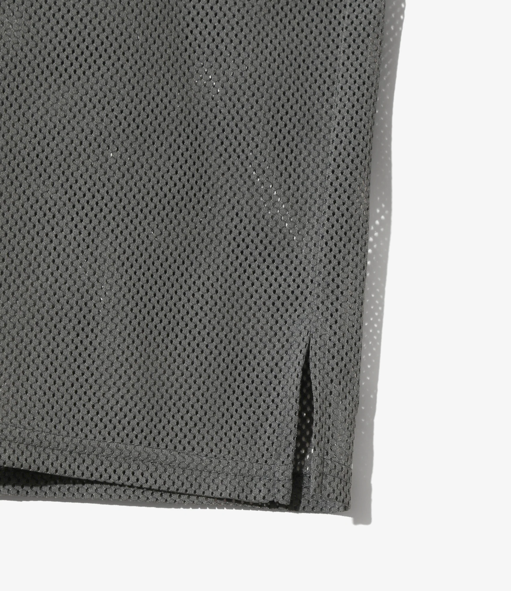 S/S Crew Neck Shirt - Grey - Knit Mesh - Image 2