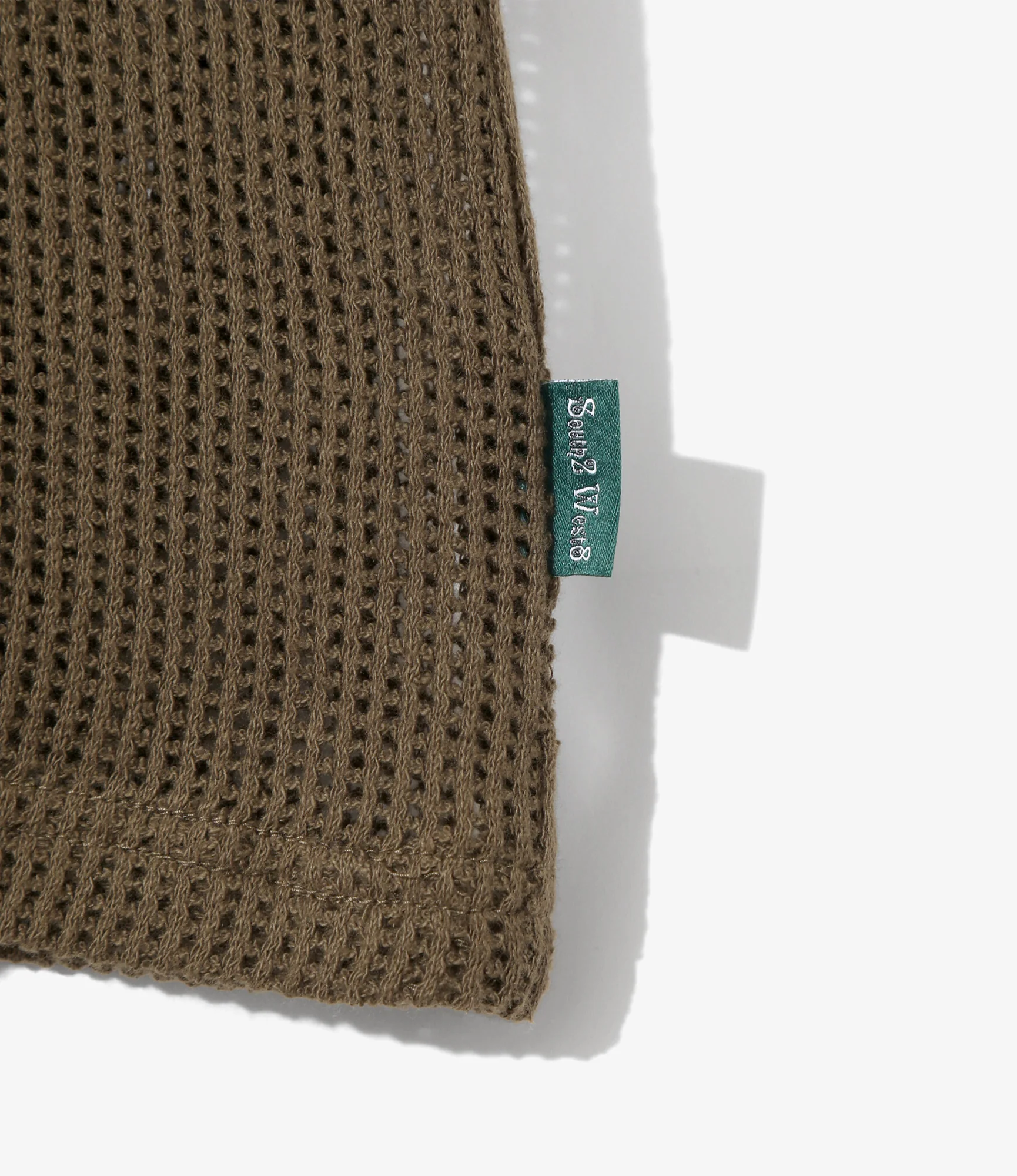 S/S Crew Neck Tee - Olive - Cotton Mesh - Image 2
