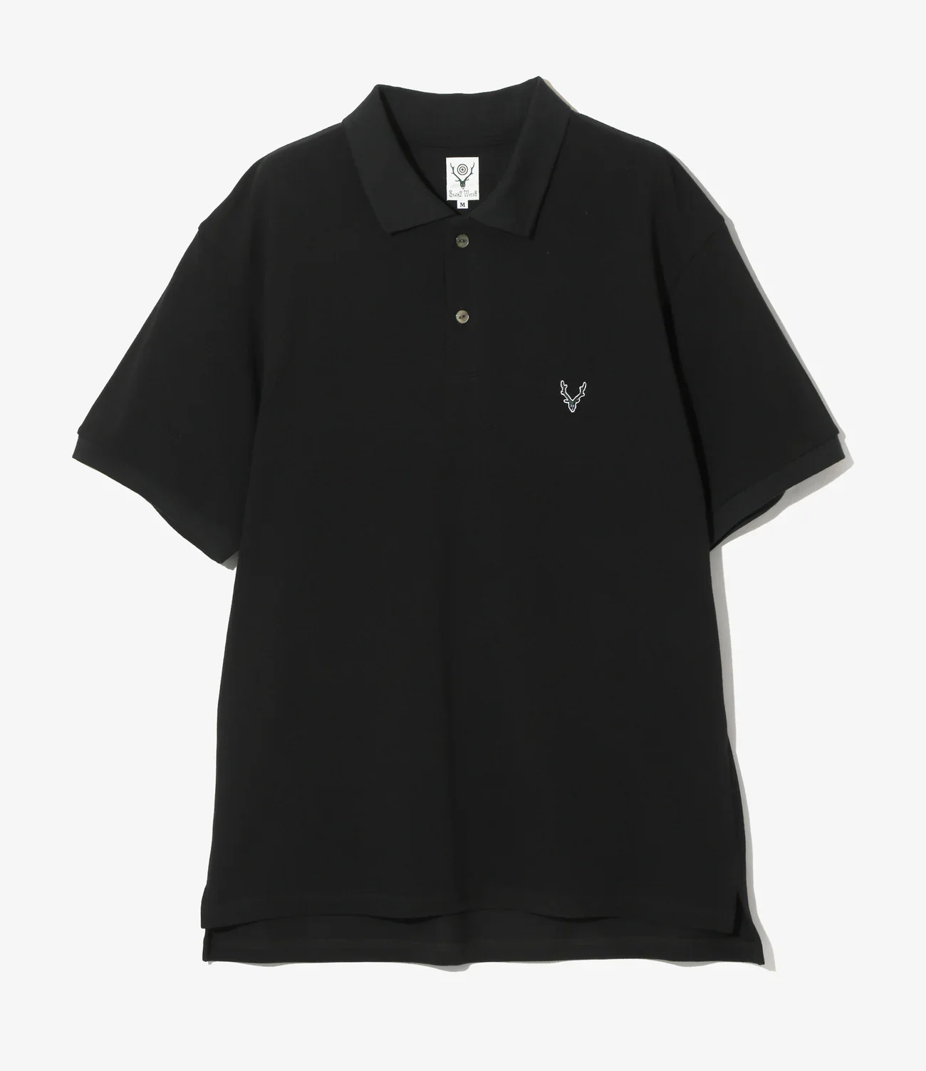 S/S Polo Shirt - Black - Cotton Pique