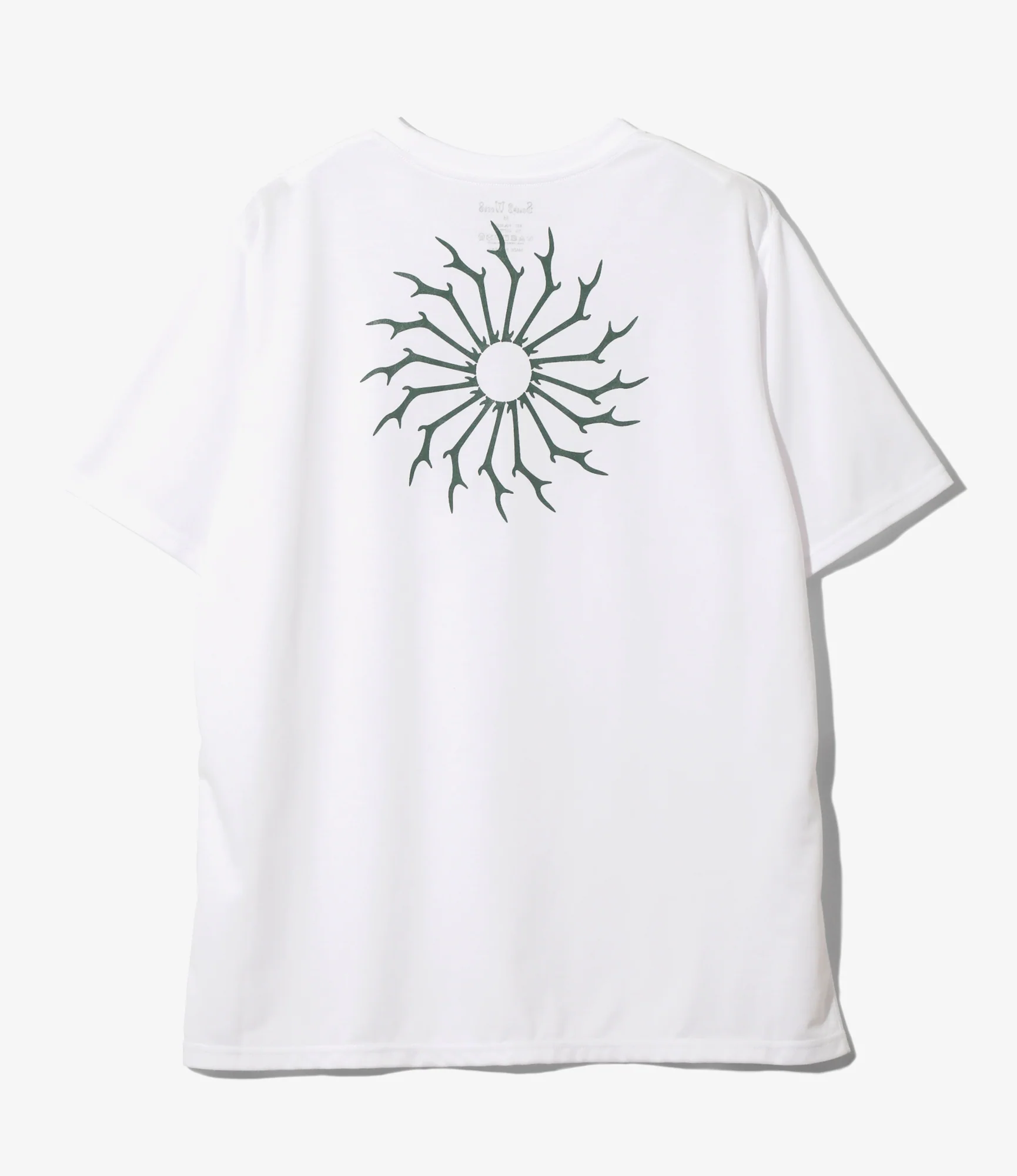 S/S Round Pocket Tee - White - Circle Horn - Image 3