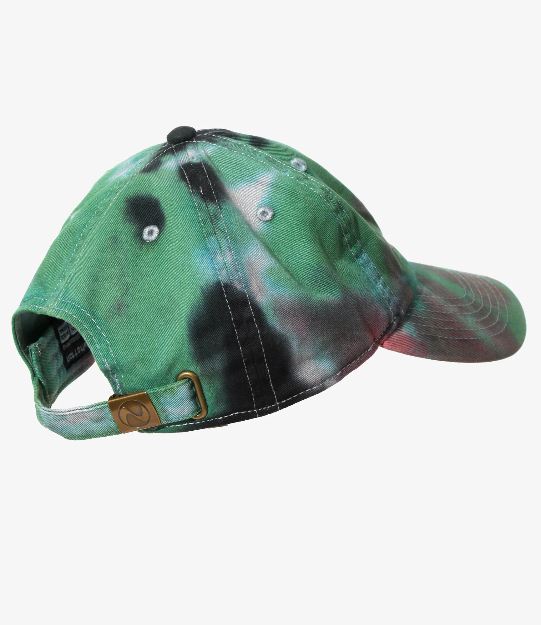 Strap Back Cap - Green - Tie Dye - Image 4