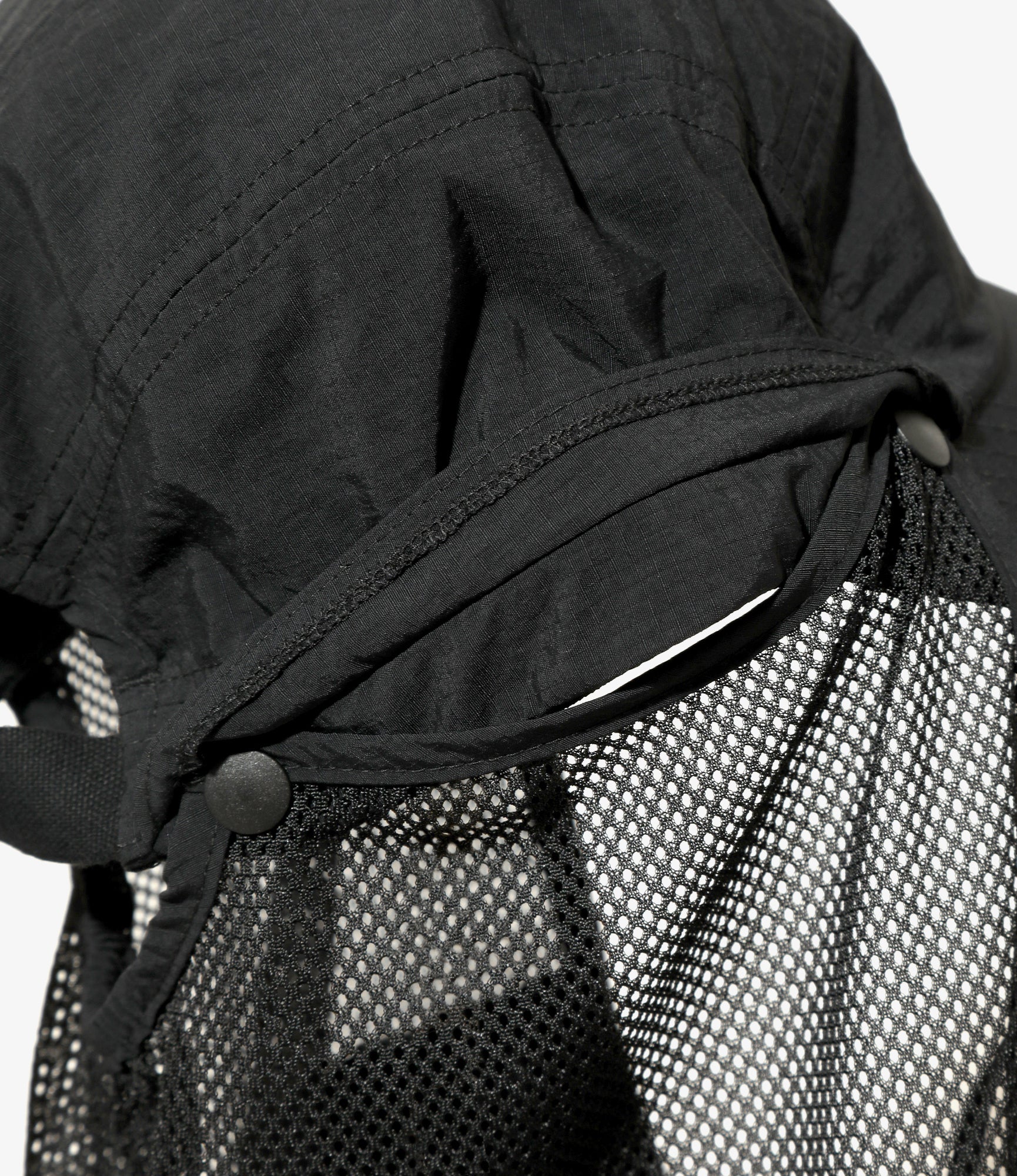 Sunshade Cap - Black - Nylon Ripstop - Image 5