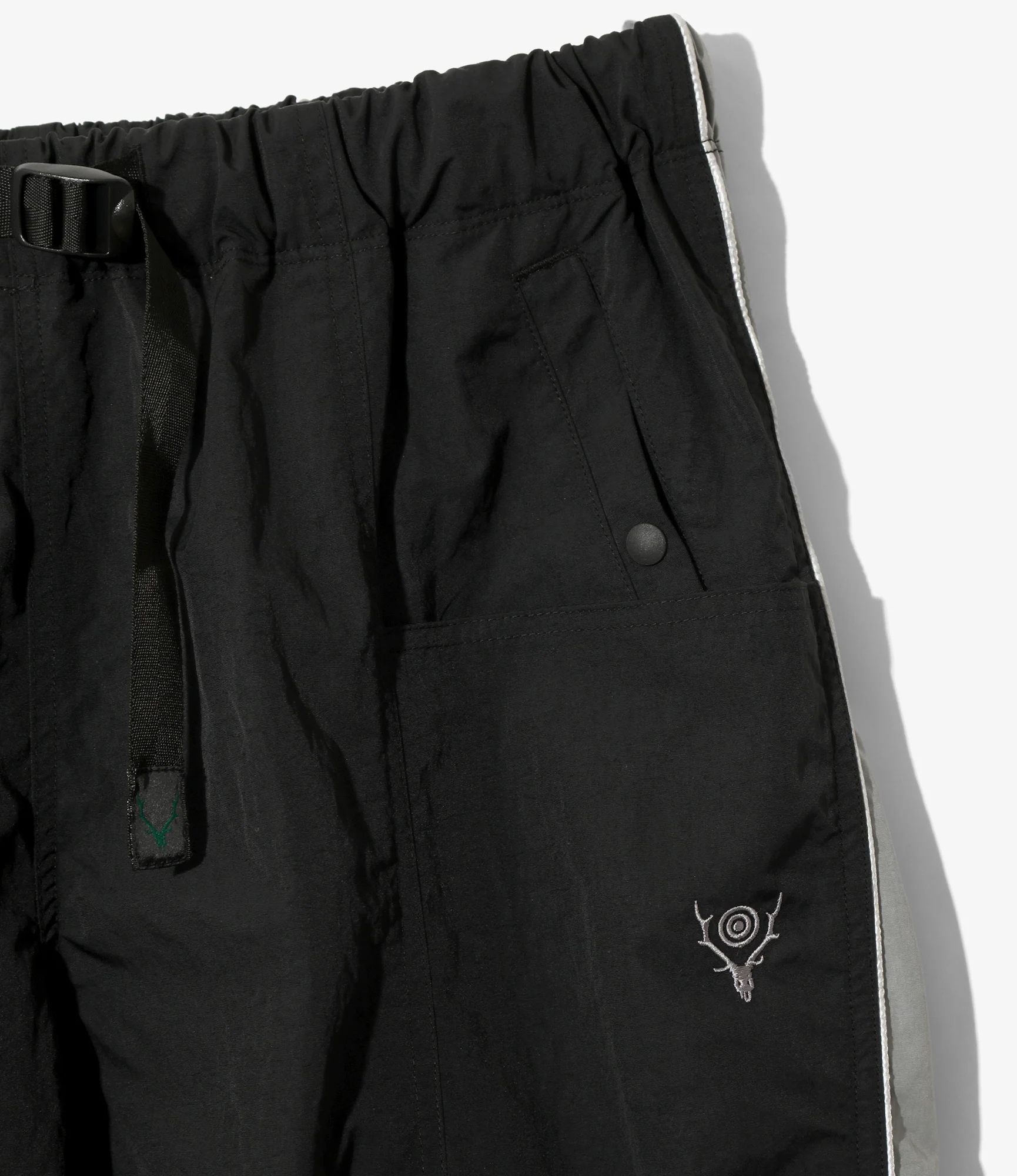 Warm-Up Pant - Black - Nylon Tussah - Image 2