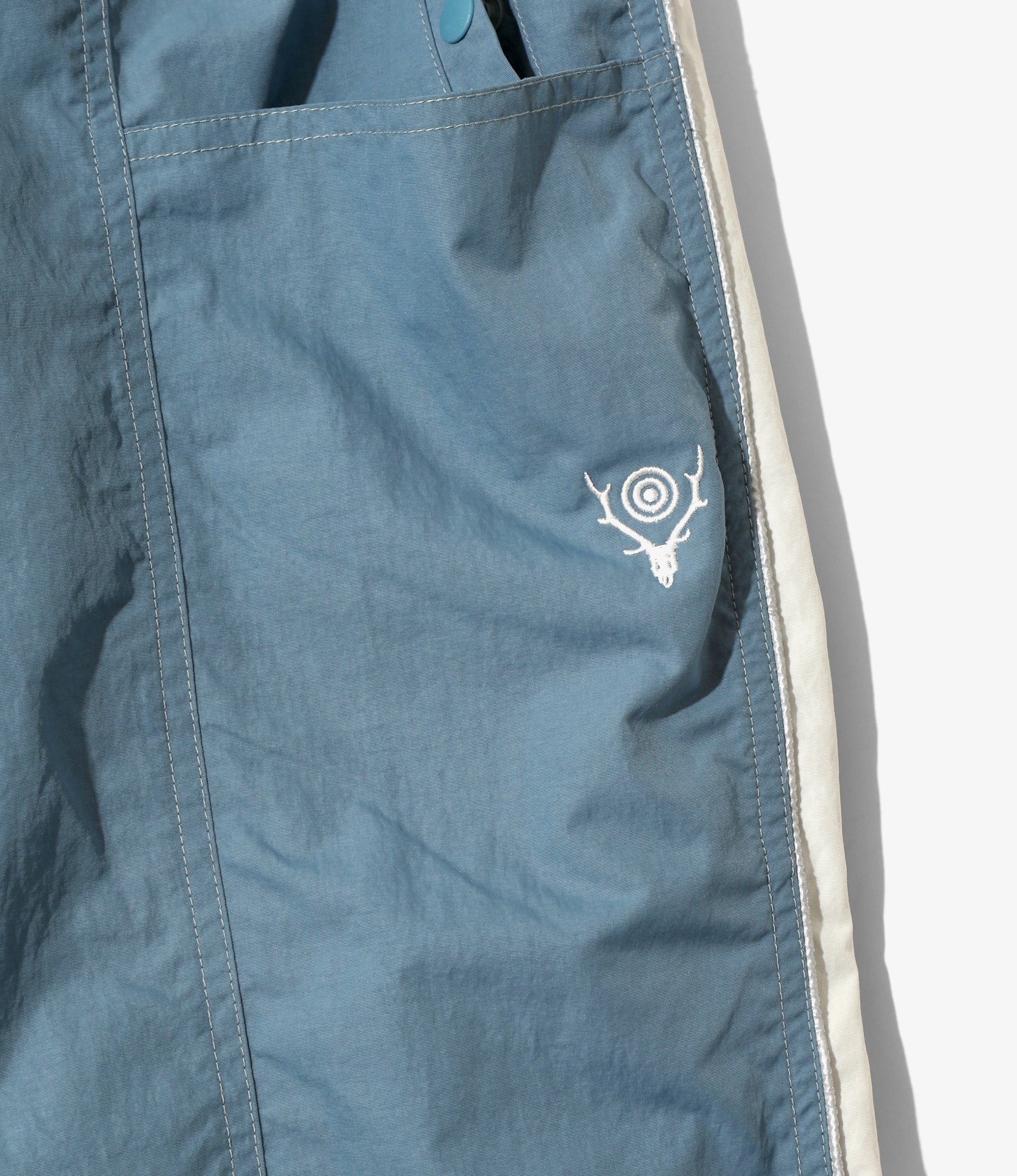 Warm-Up Pant - Blue - Nylon Tussah - Image 2