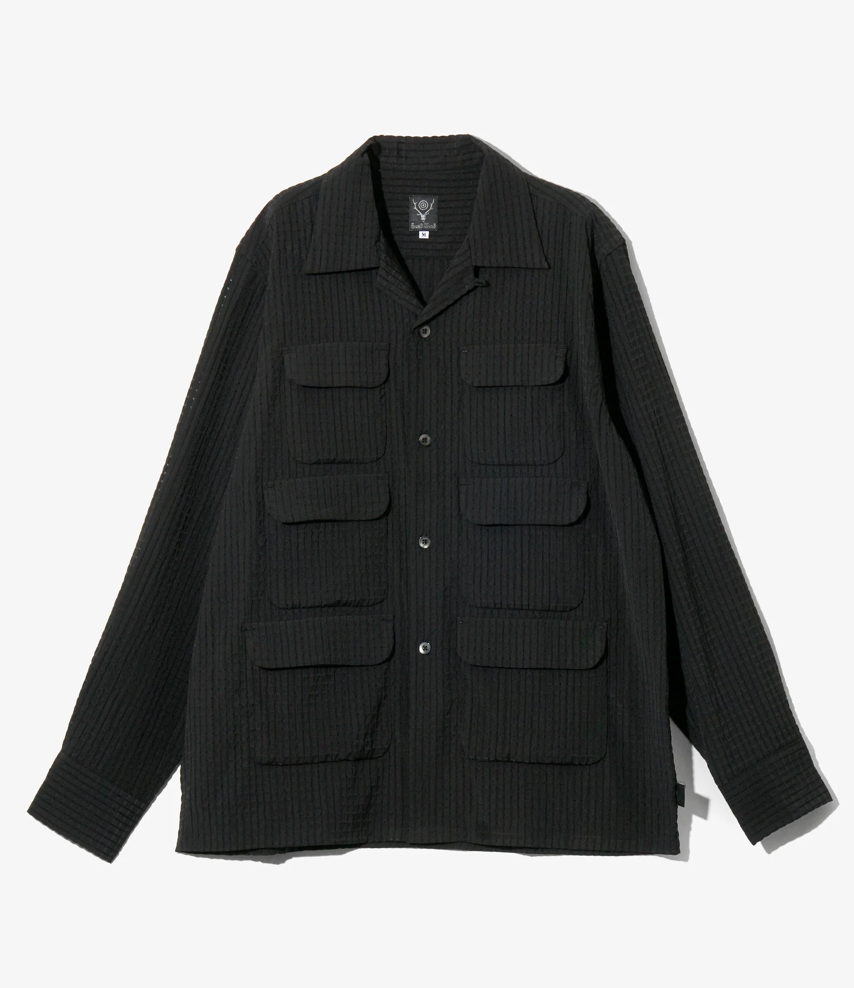 Women's 6 Pocket Shirt - Black - RA/PE/N Dobby