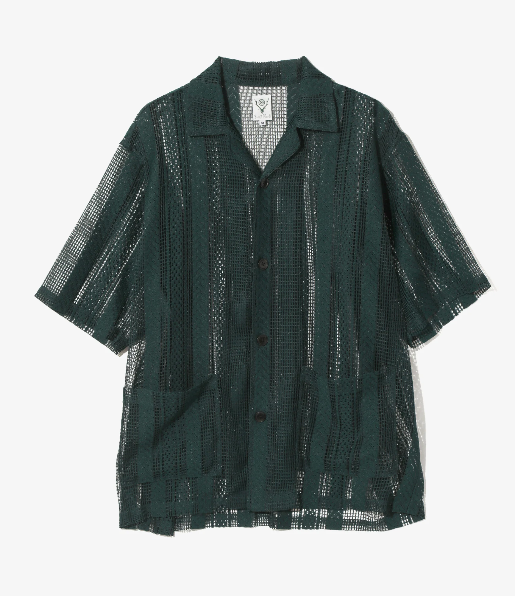 Women's Cabana Shirt - Green - Poly Lace Jq.