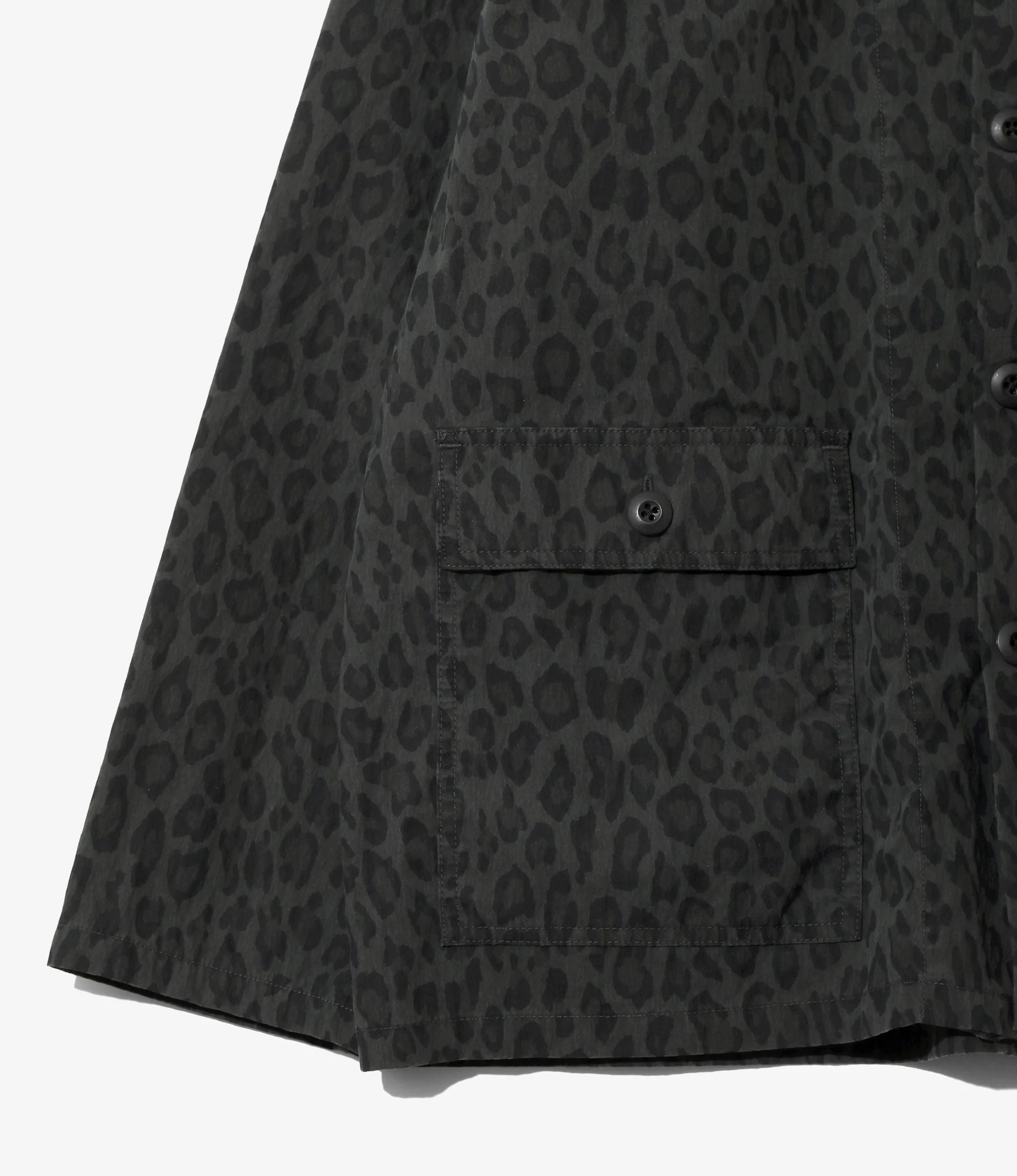 Women's Ranger Shirt - Charcoal - C/N Poplin / Leopard - Image 3