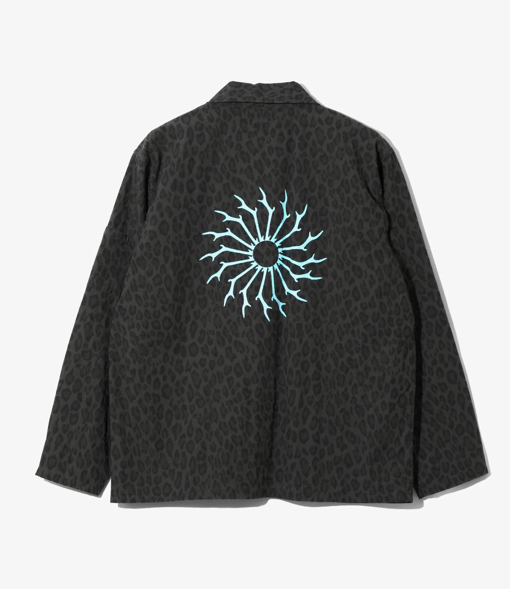 Women's Ranger Shirt - Charcoal - C/N Poplin / Leopard - Image 4